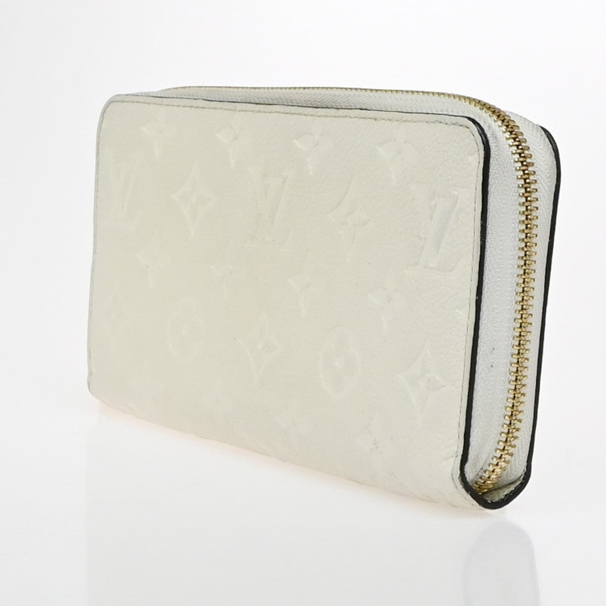 LOUIS VUITTON Zippy Wallet Long Wallet Monogram Empreinte White M93437 85EG387