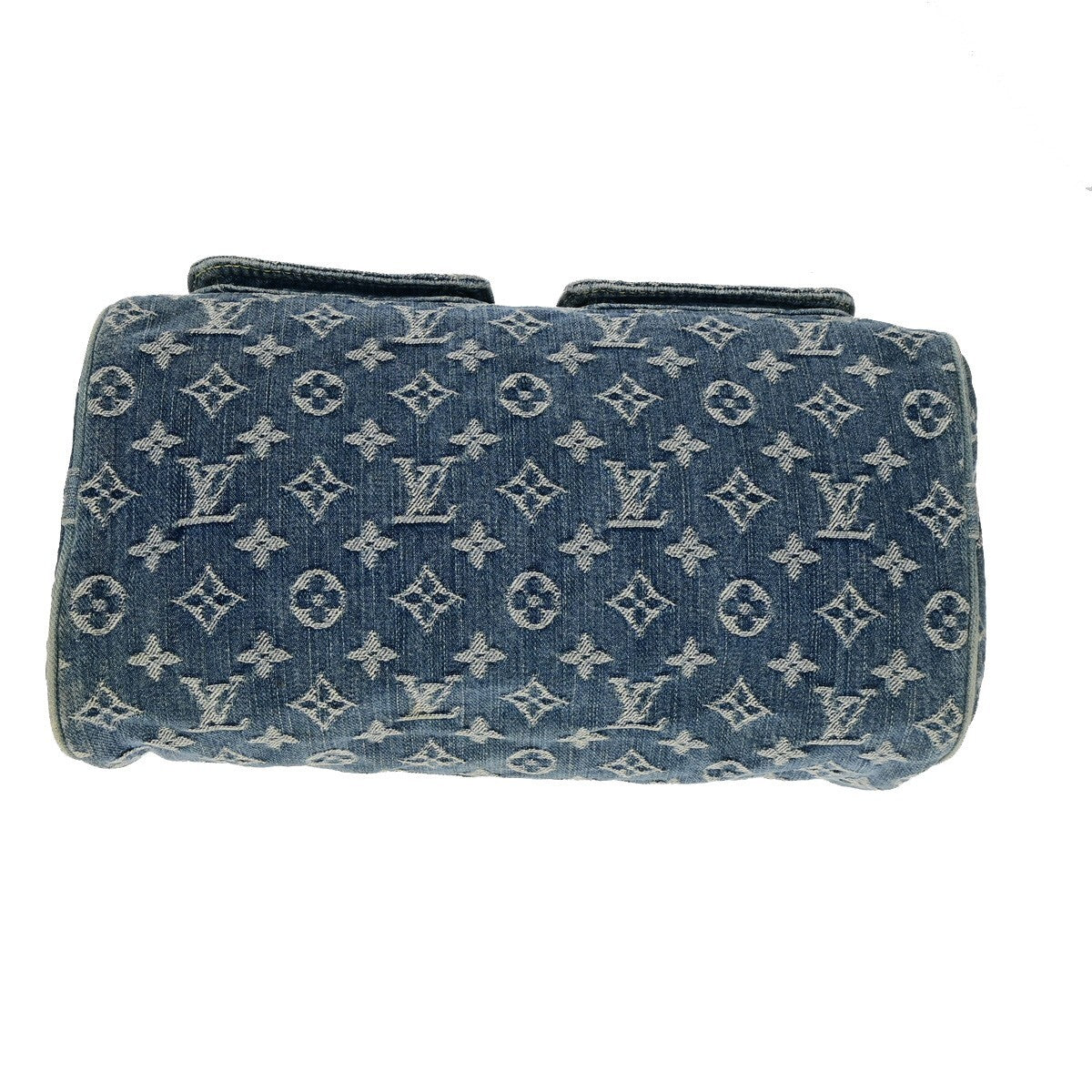 LOUIS VUITTON Neo Speedy Hand Bag Monogram Denim Leather Blue M95019 635RL005