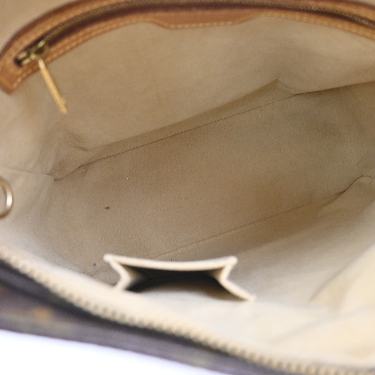 LOUIS VUITTON Logo Looping GM Shoulder Bag Monogram Leather Brown M51145 82YJ023
