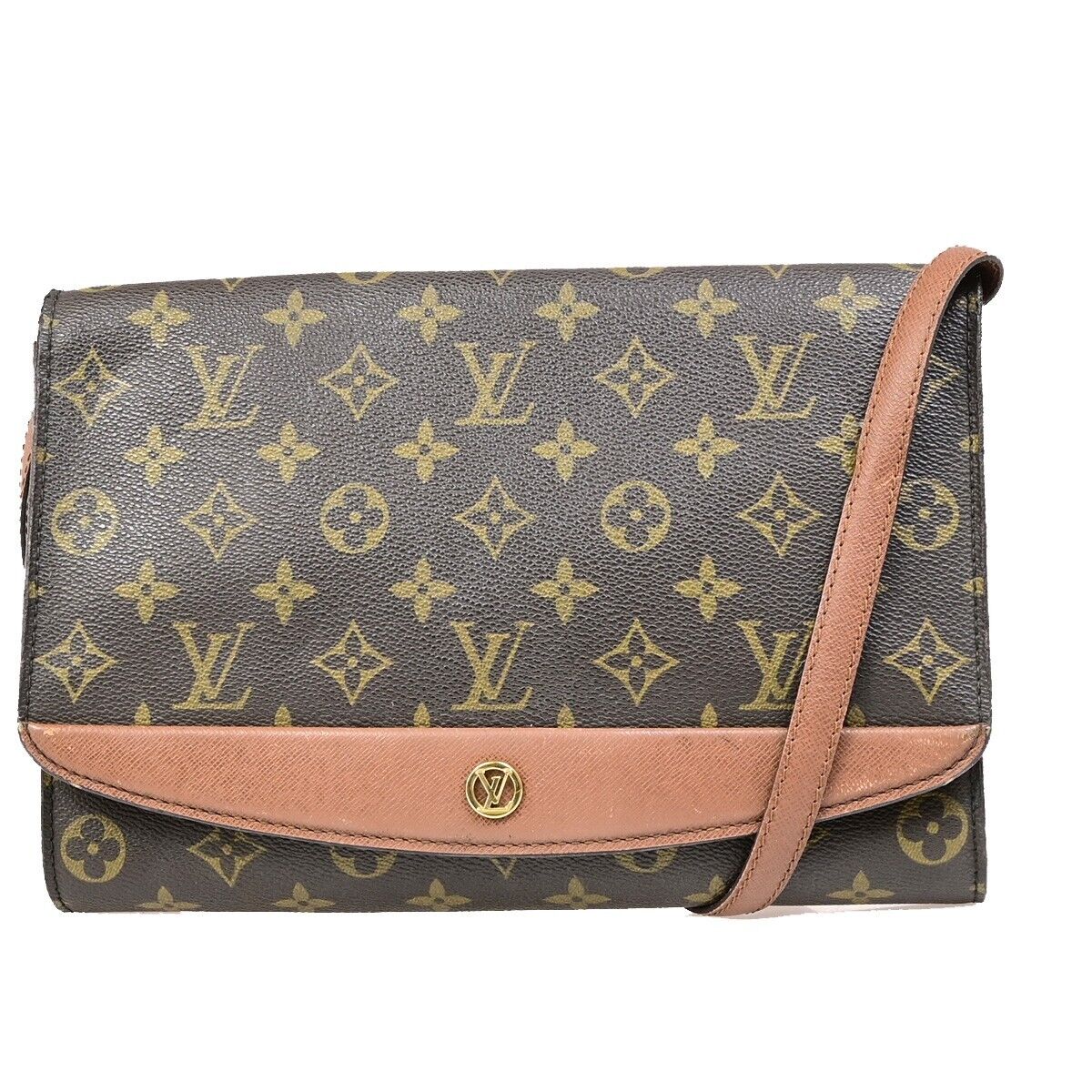 LOUIS VUITTON Bordeaux 2Way Shoulder Clutch Bag Monogram Leather M51797 89EB798