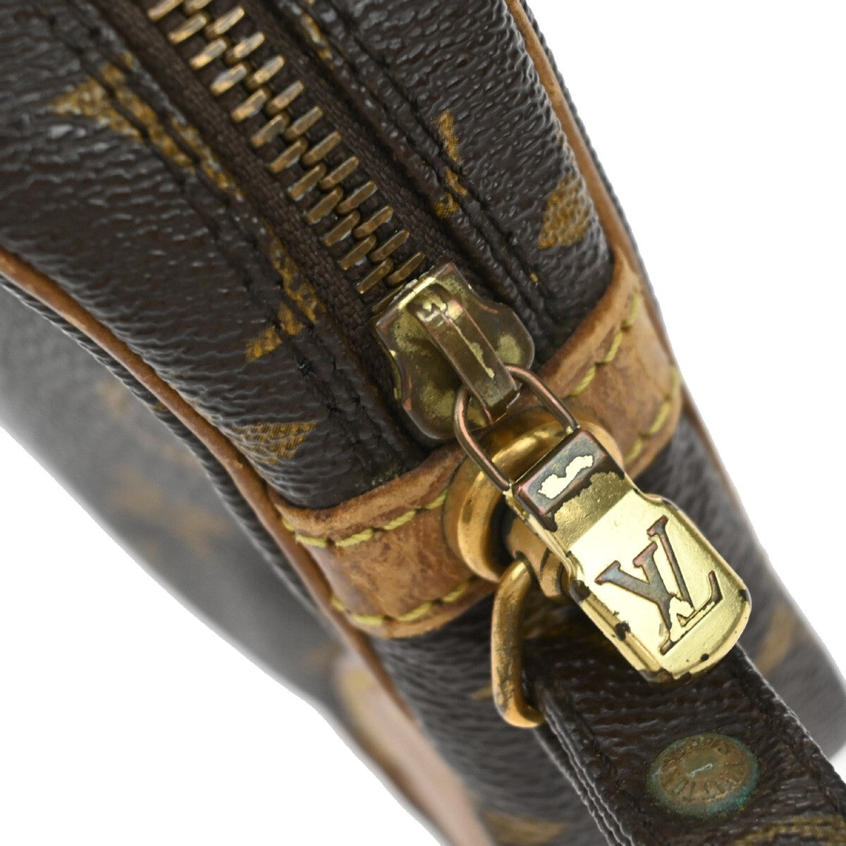 LOUIS VUITTON Marly Dragonne PM Clutch Hand Bag Monogram Leather M51827 69EE225