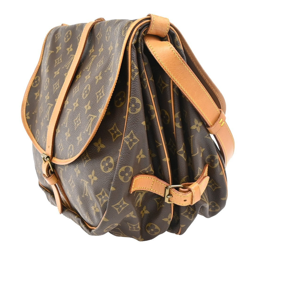 LOUIS VUITTON Saumur 35 Shoulder Bag Monogram Leather BN France M42254 15TA710