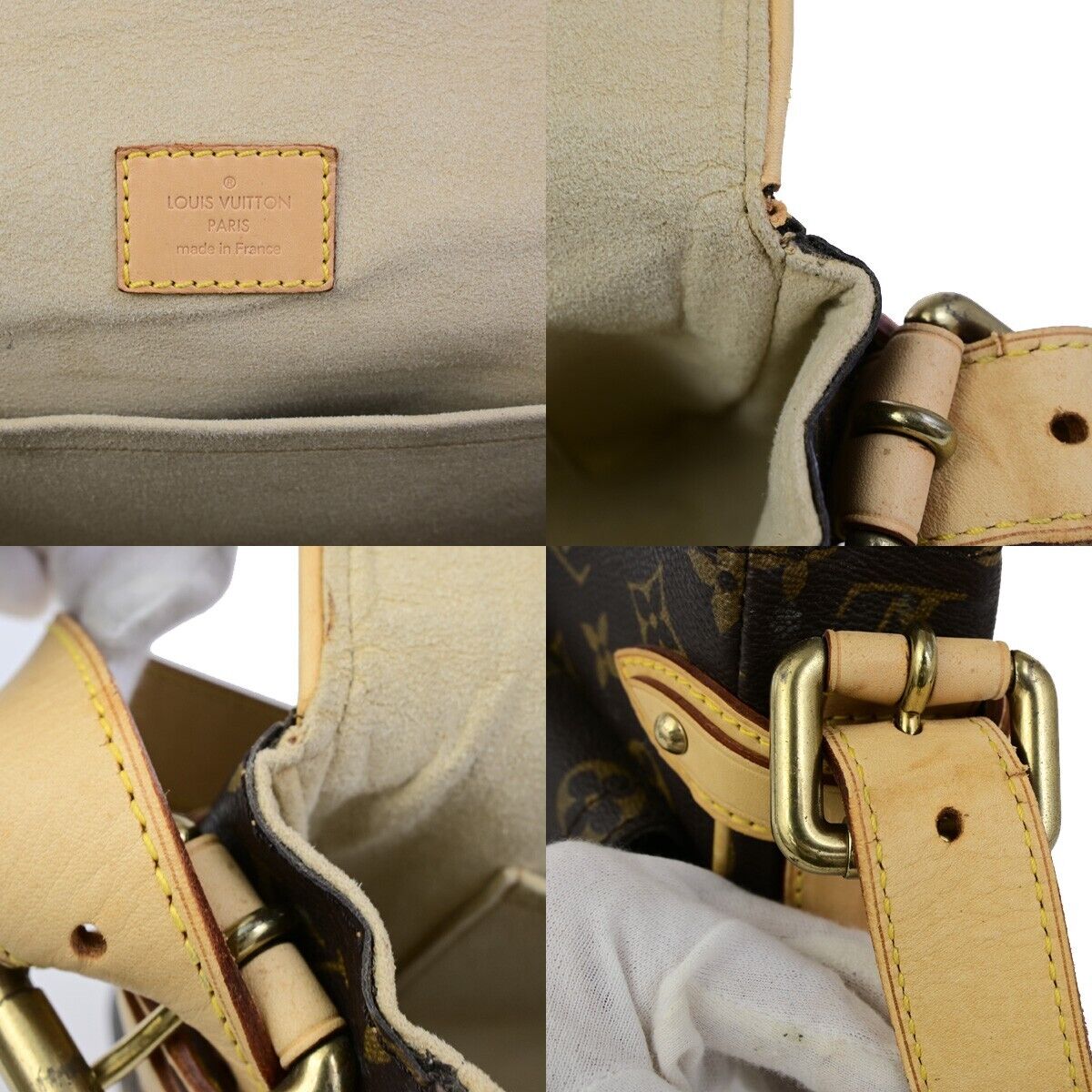 LOUIS VUITTON Hudson PM Shoulder Bag Monogram Leather BN France M40027 15SJ511