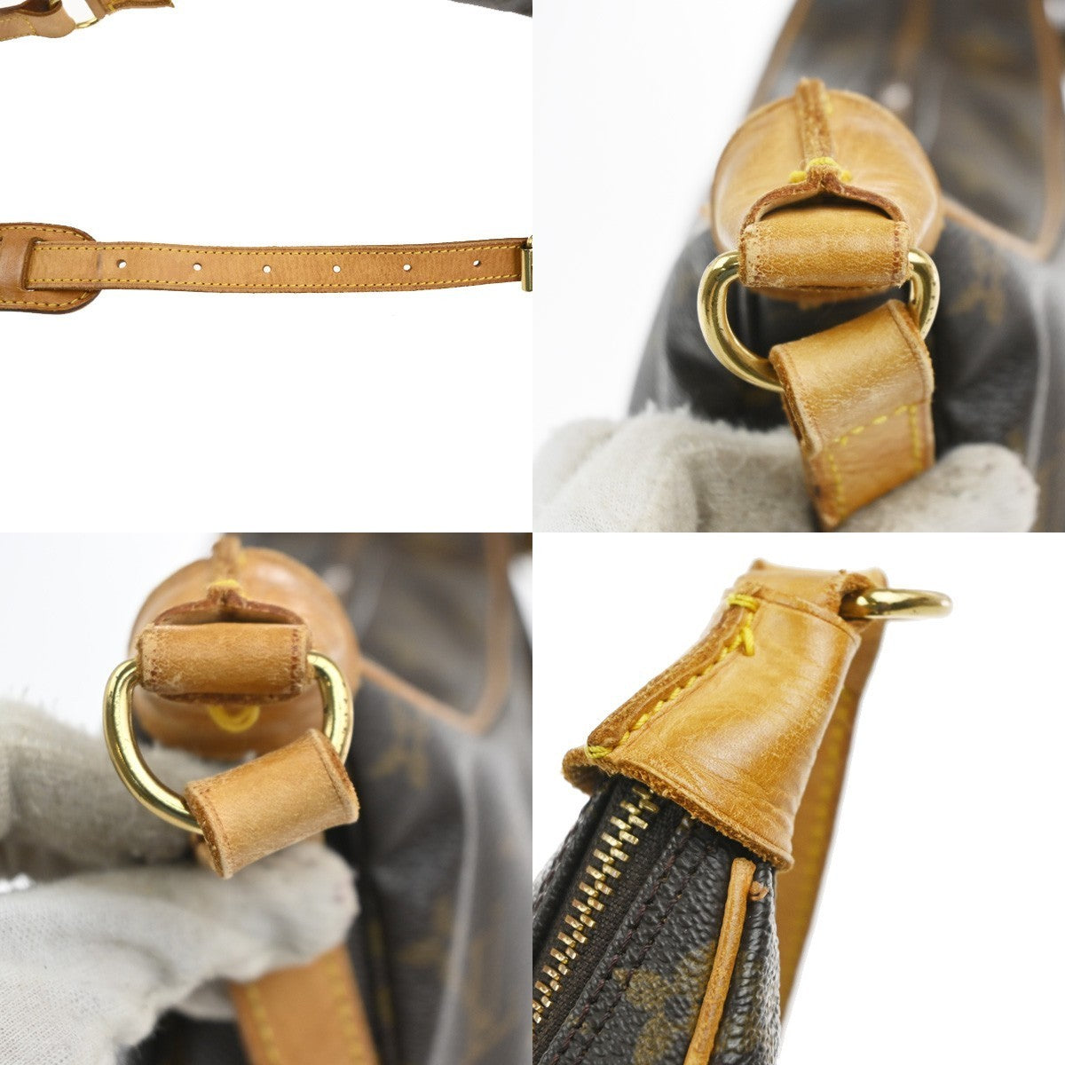 LOUIS VUITTON Boulogne 30 Shoulder Bag Monogram Leather Brown M51265 78MA364