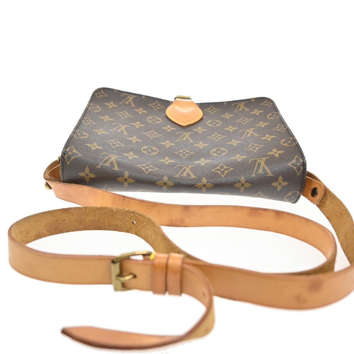 LOUIS VUITTON Cartouchiere GM Shoulder Bag Monogram Leather Brown M51252 82CA079