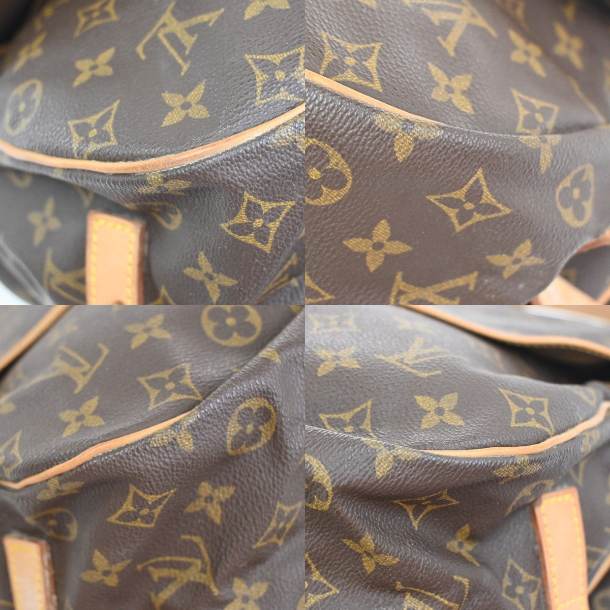 LOUIS VUITTON Saumur 35 Shoulder Bag Monogram Leather BN France M42254 77TA599