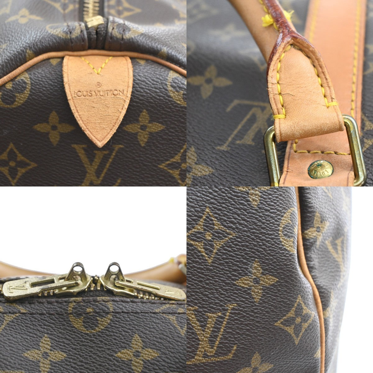 LOUIS VUITTON Keepall 50 Travel Hand Bag Monogram Leather Brown M41426 98SA131