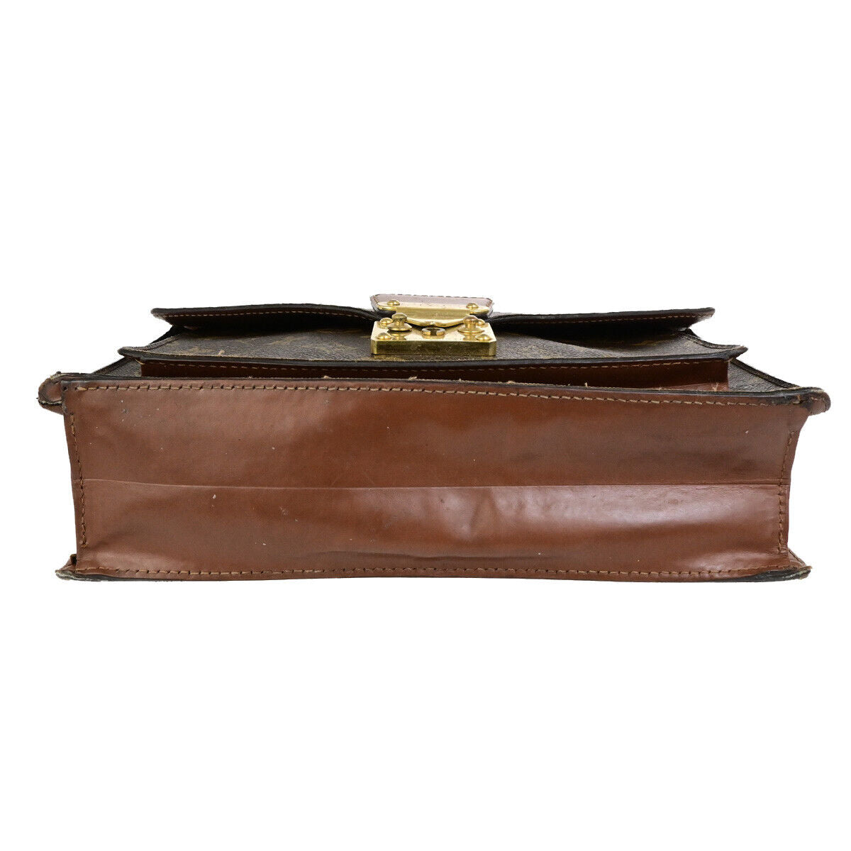 LOUIS VUITTON Monceau 28 Hand Bag Monogram Leather Brown France M51185 02SJ533