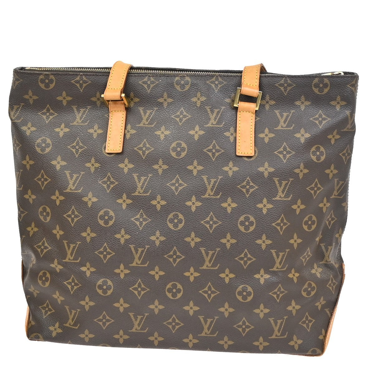 LOUIS VUITTON Cabas Mezzo Shoulder Bag Monogram Leather Brown M51151 85KC897