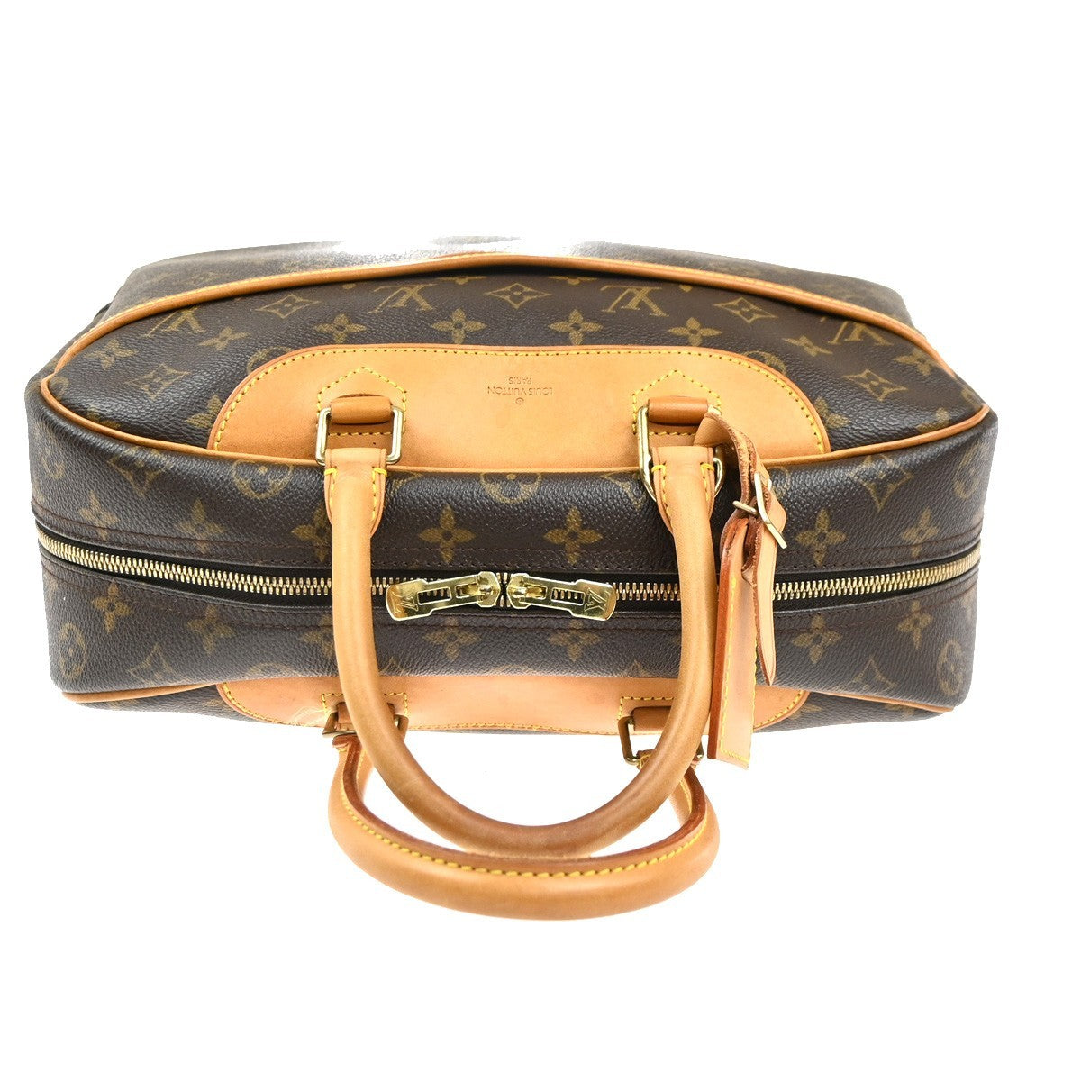 LOUIS VUITTON LV Logo Deauville Hand Bag Monogram Leather Brown M47270 18MA223