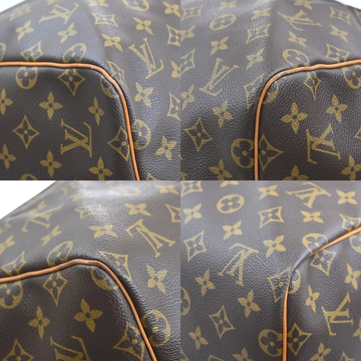 LOUIS VUITTON Keepall Bandouliere 55 2Way Hand Bag Monogram Brown M41414 96SA124