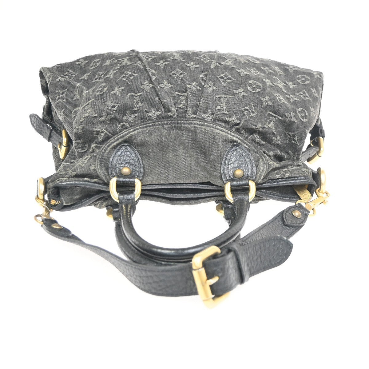 LOUIS VUITTON Neo Cabby MM 2Way Shoulder Bag Monogram Denim BK M95351 632CA773