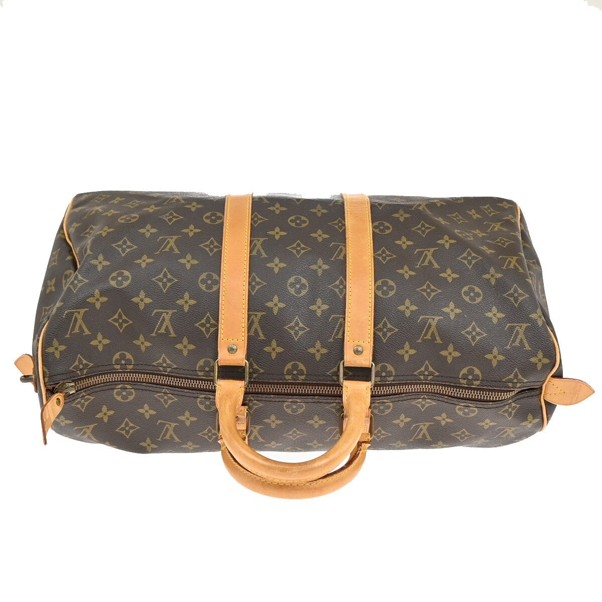 LOUIS VUITTON Keepall 45 Travel Hand Bag Monogram Leather Brown M41428 16FB544
