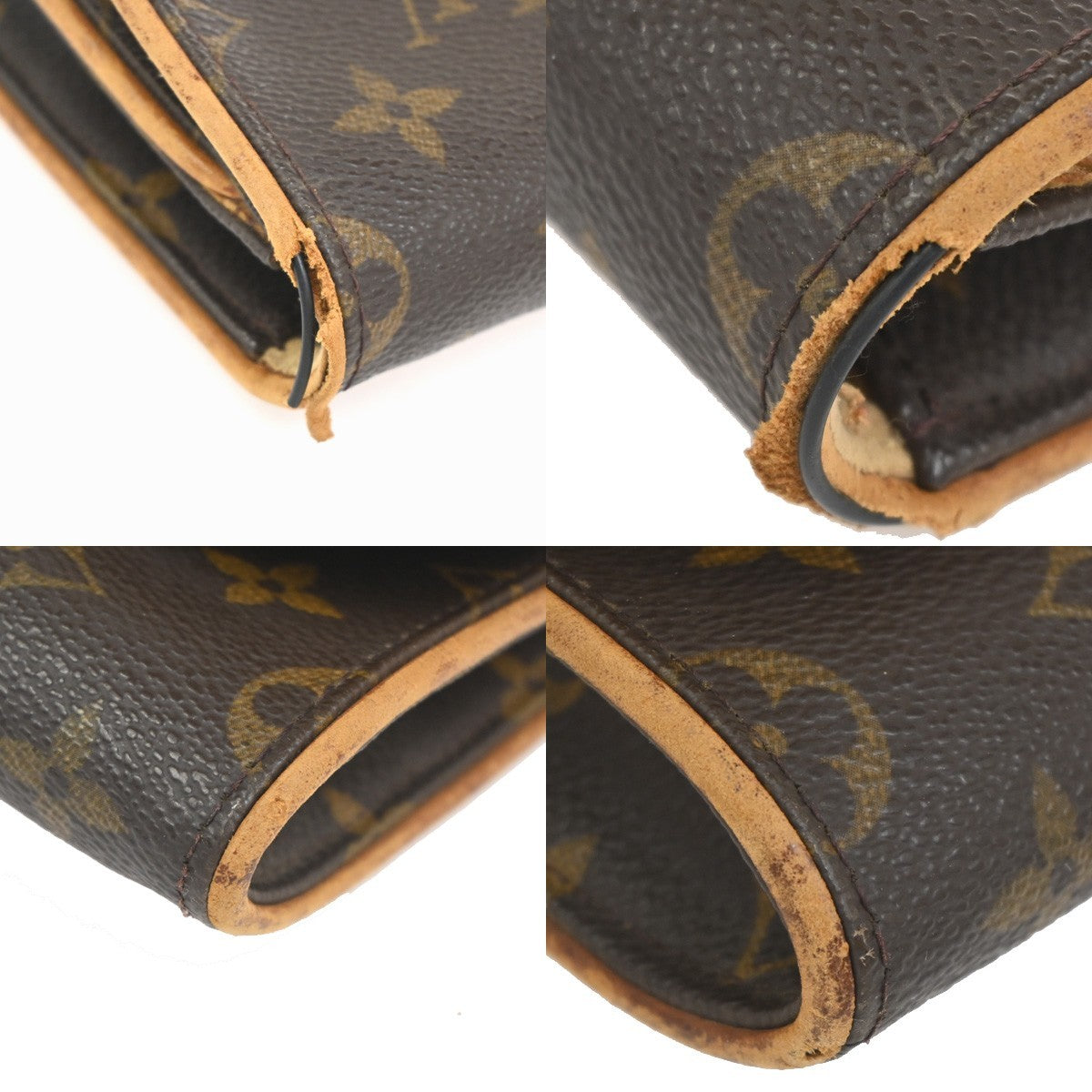LOUIS VUITTON Pochette Twin GM 2Way Shoulder Bag Monogram Brown M51852 33KC733