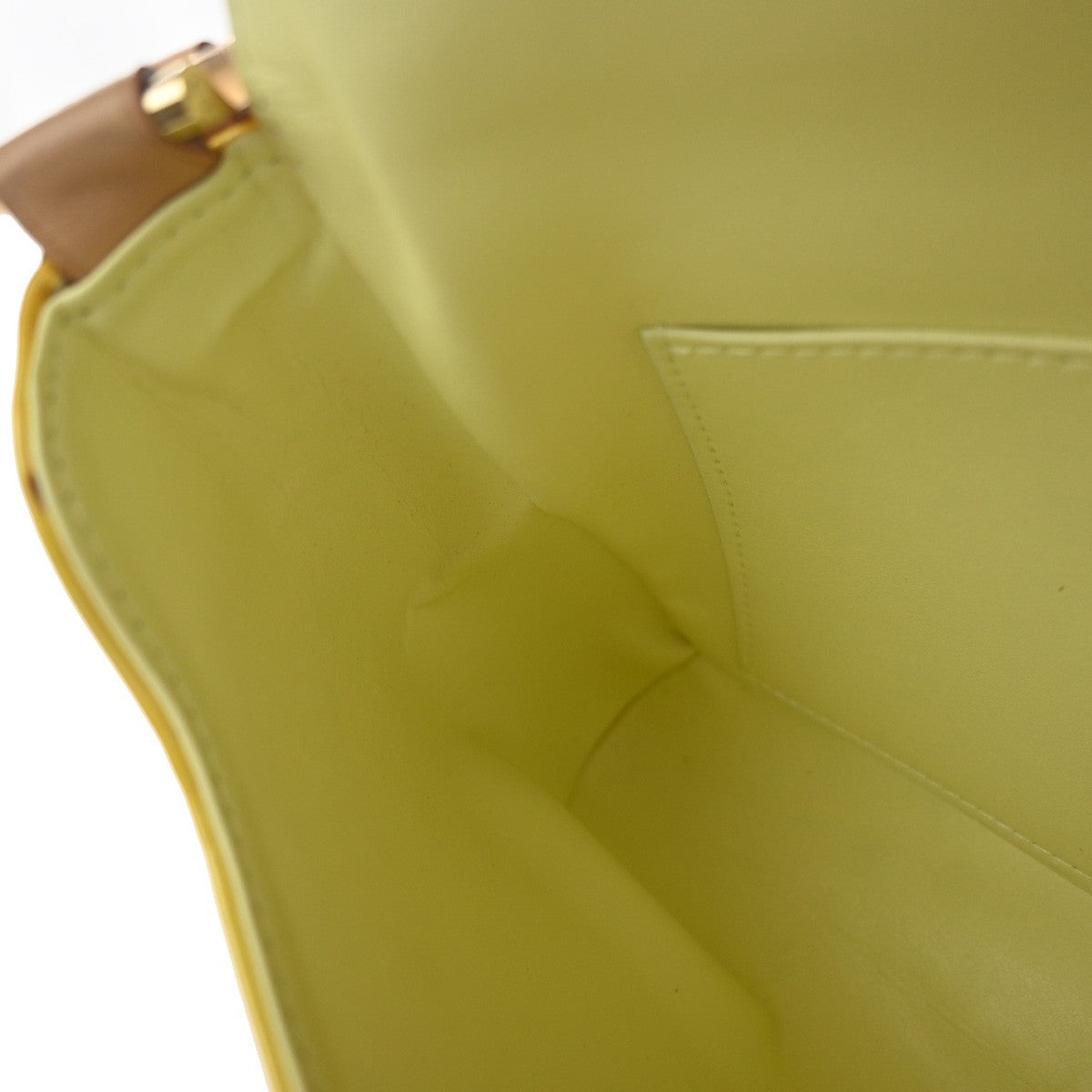LOUIS VUITTON Thompson Street Shoulder Bag Monogram Vernis Yellow M91071 65KC803