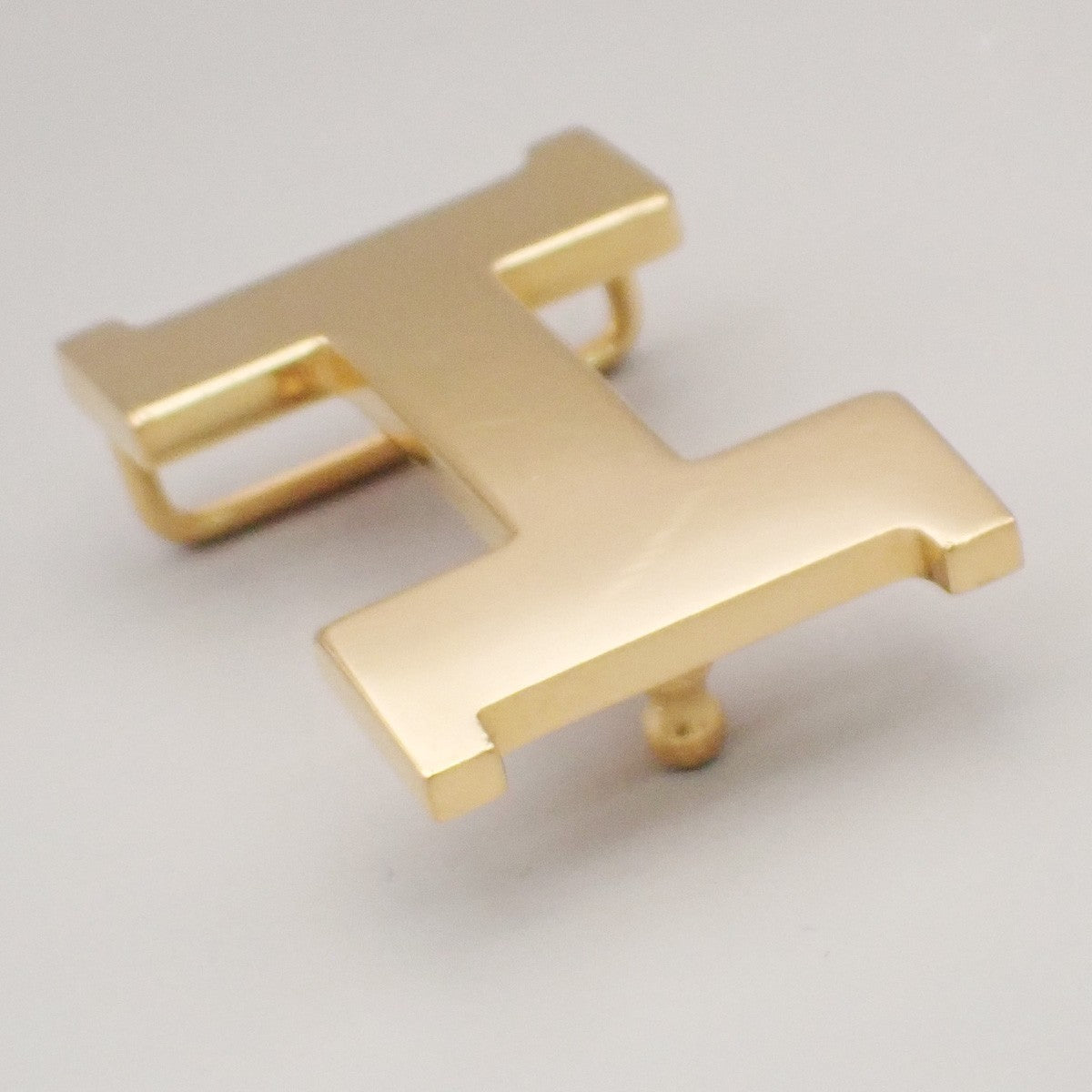 HERMES H Logo Constance Buckle Metal Gold Plated 30RL995
