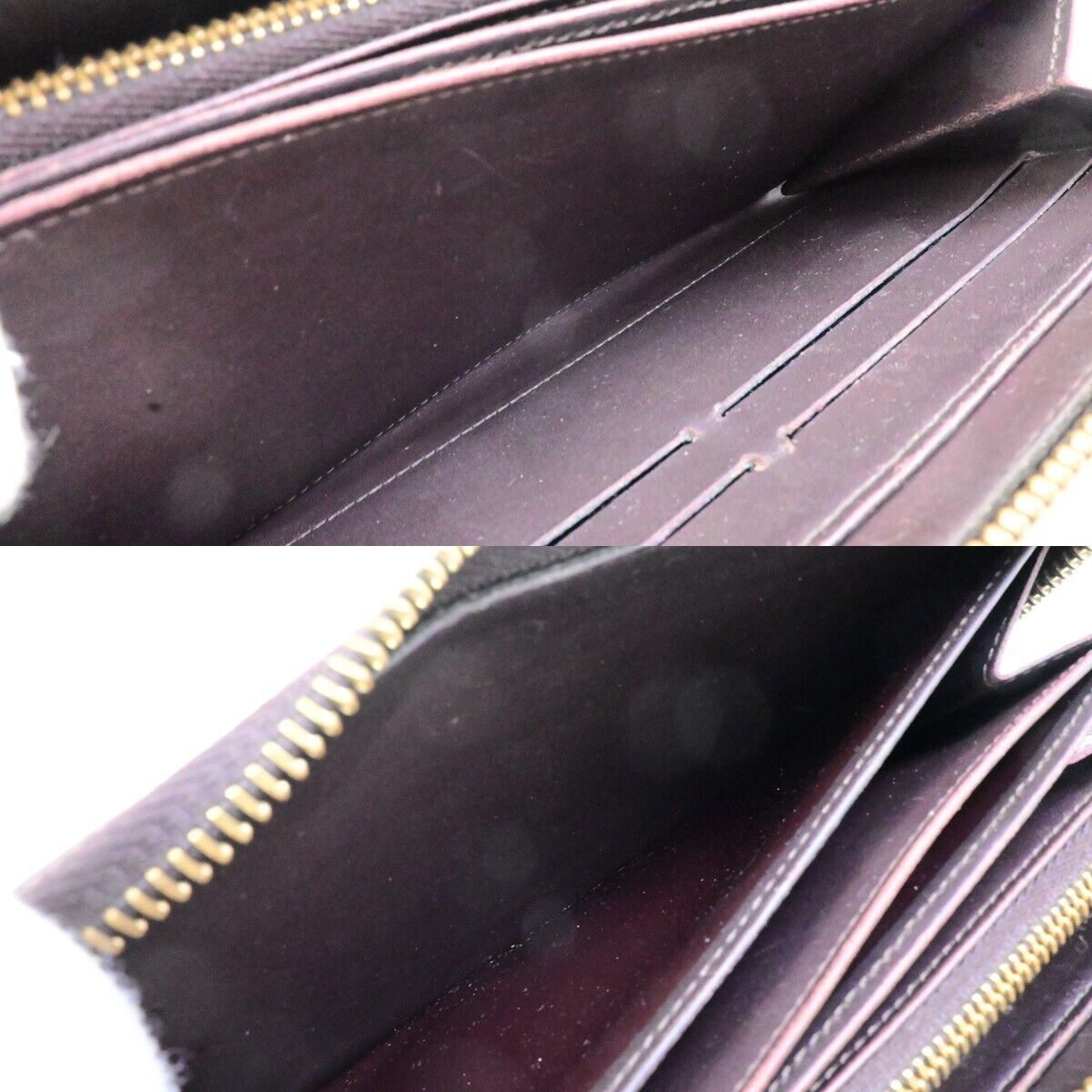 LOUIS VUITTON Zippy Long Wallet Monogram Vernis Leather Brown M91458 02ED385