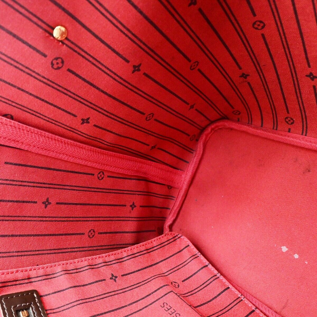 LOUIS VUITTON Neverfull MM Shoulder Bag Damier Ebene Leather BN N41358 99EC925