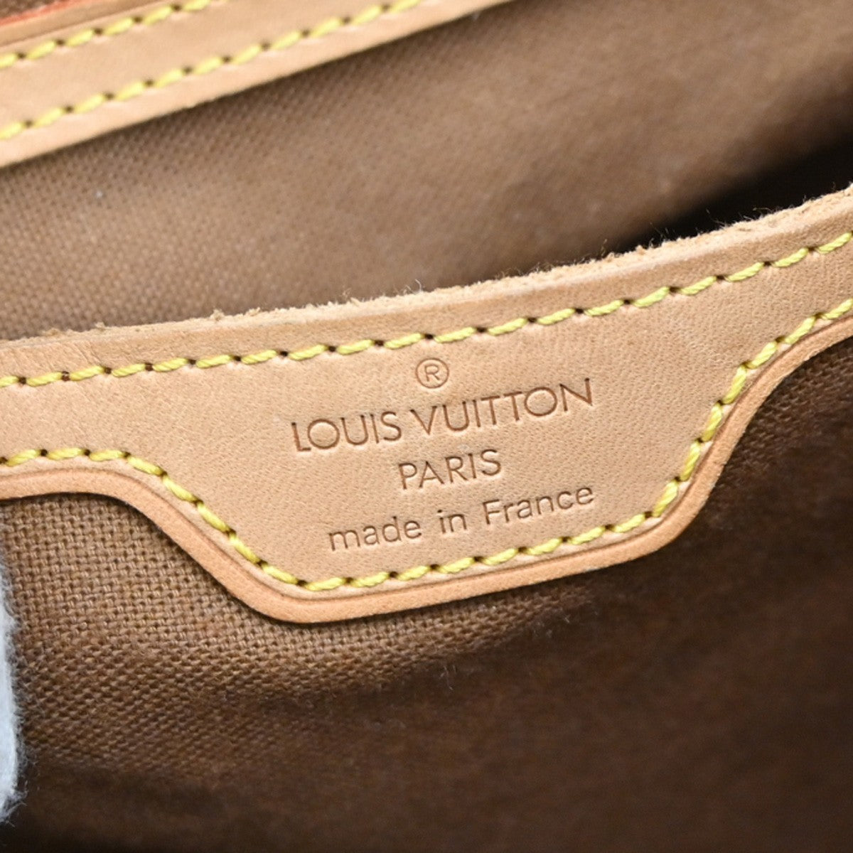 LOUIS VUITTON Montsouris GM Backpack Bag Monogram Leather Brown M51135 96EF833