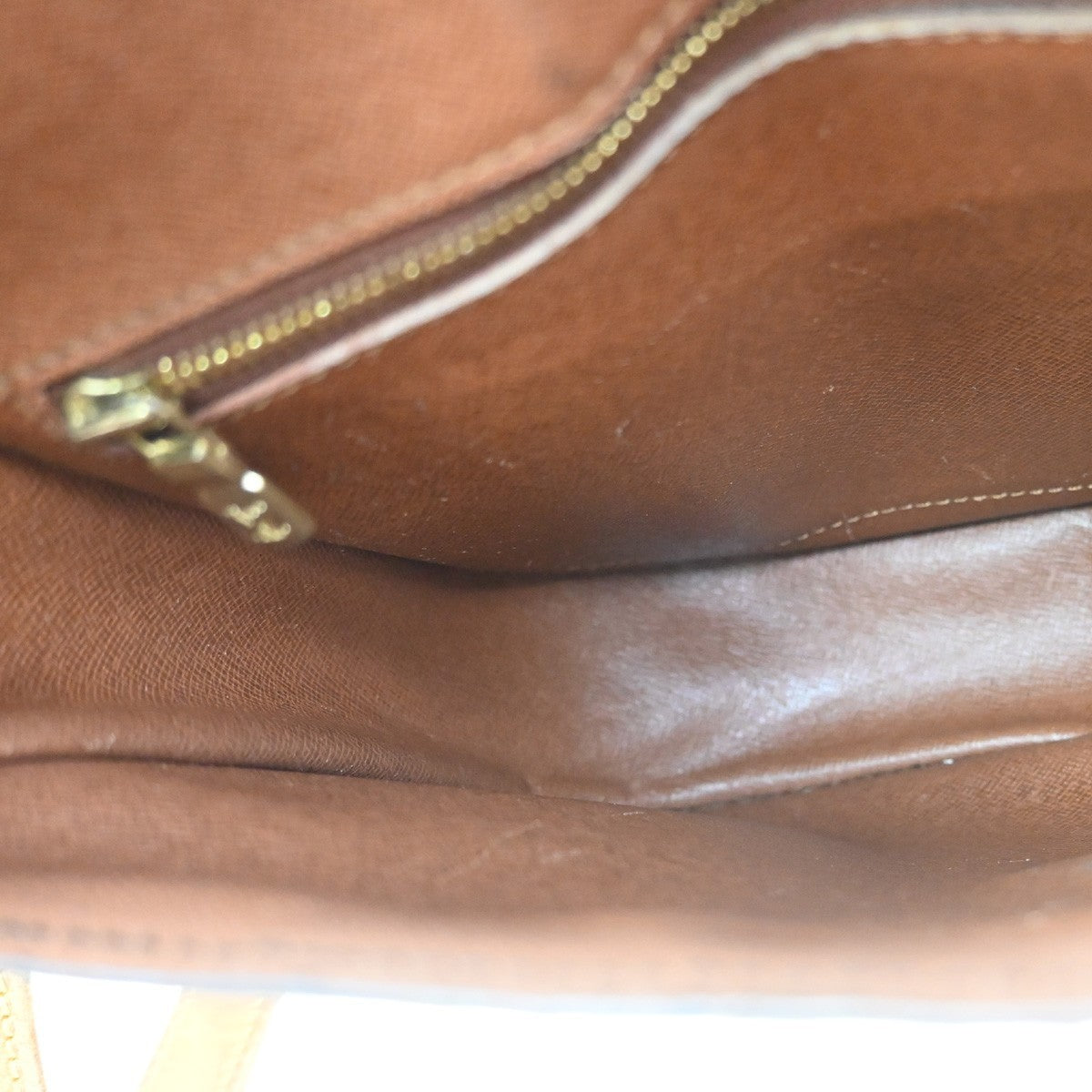 LOUIS VUITTON Saint Cloud GM Shoulder Bag Monogram Leather Brown M51242 65TA044