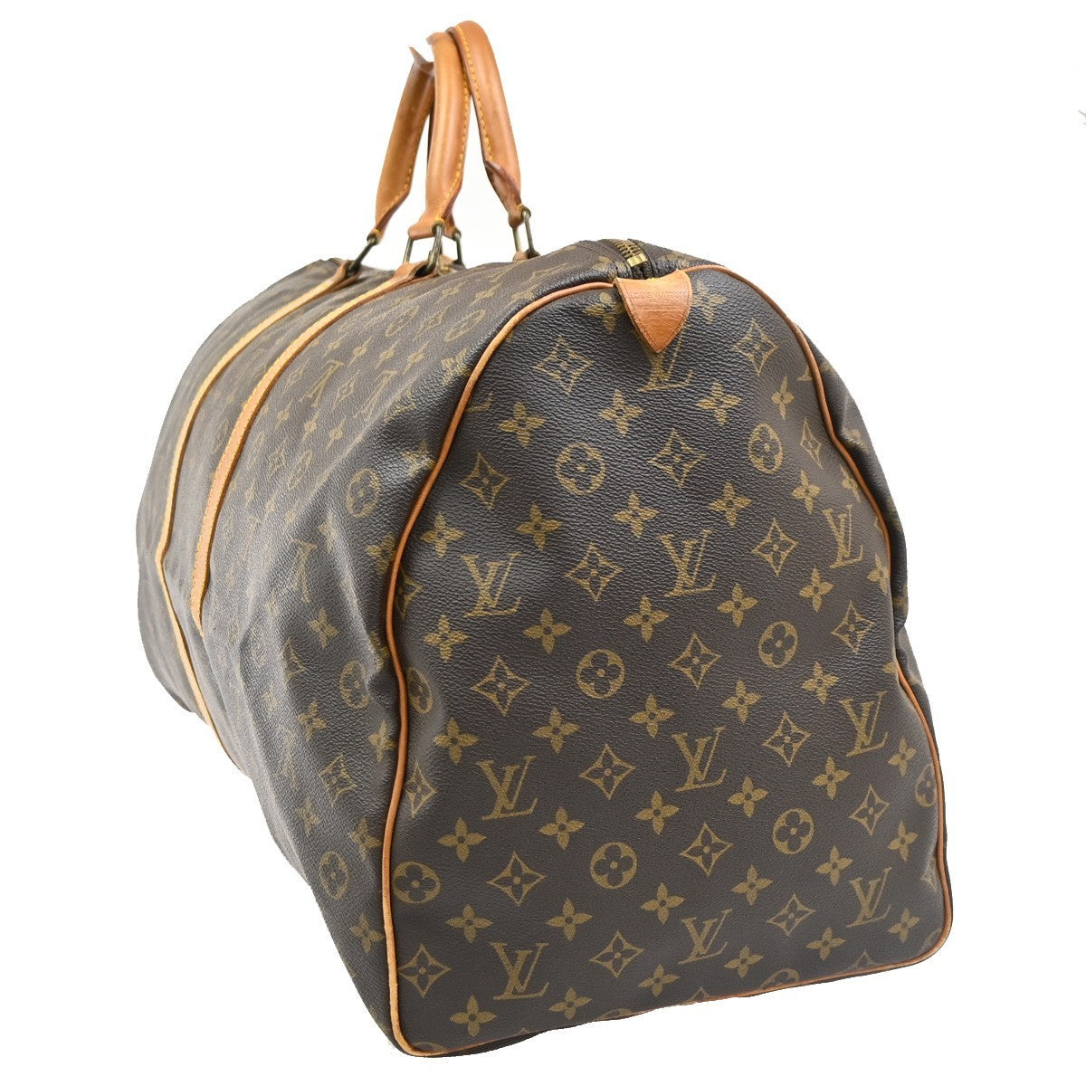 LOUIS VUITTON Keepall 60 Travel Hand Bag Monogram Leather Brown M41422 11PA090