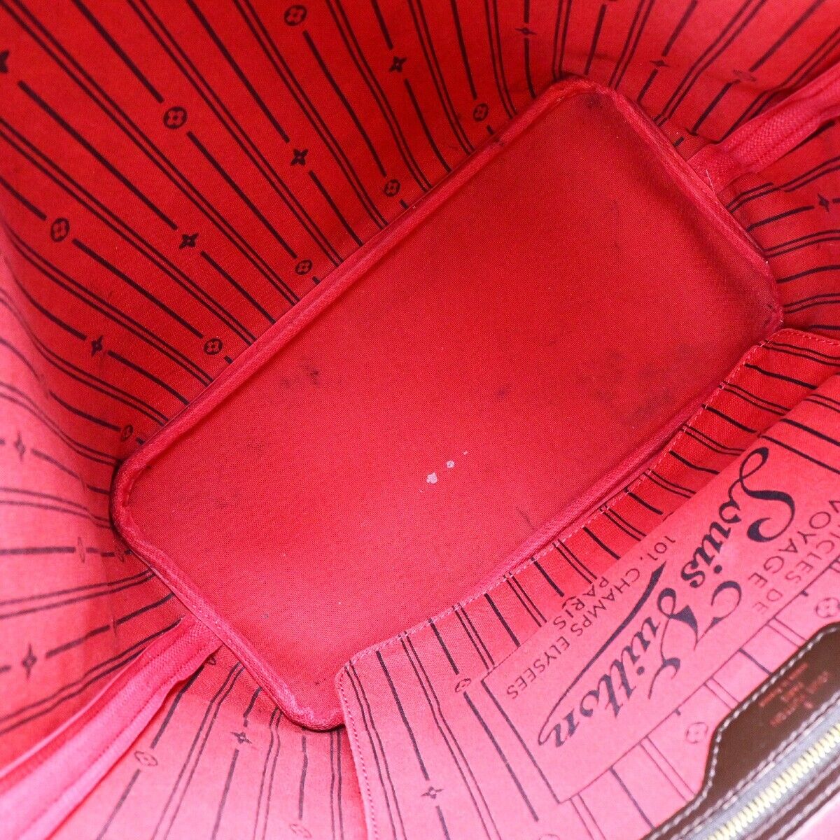 LOUIS VUITTON Neverfull MM Shoulder Bag Damier Ebene Leather BN N41358 99EC925