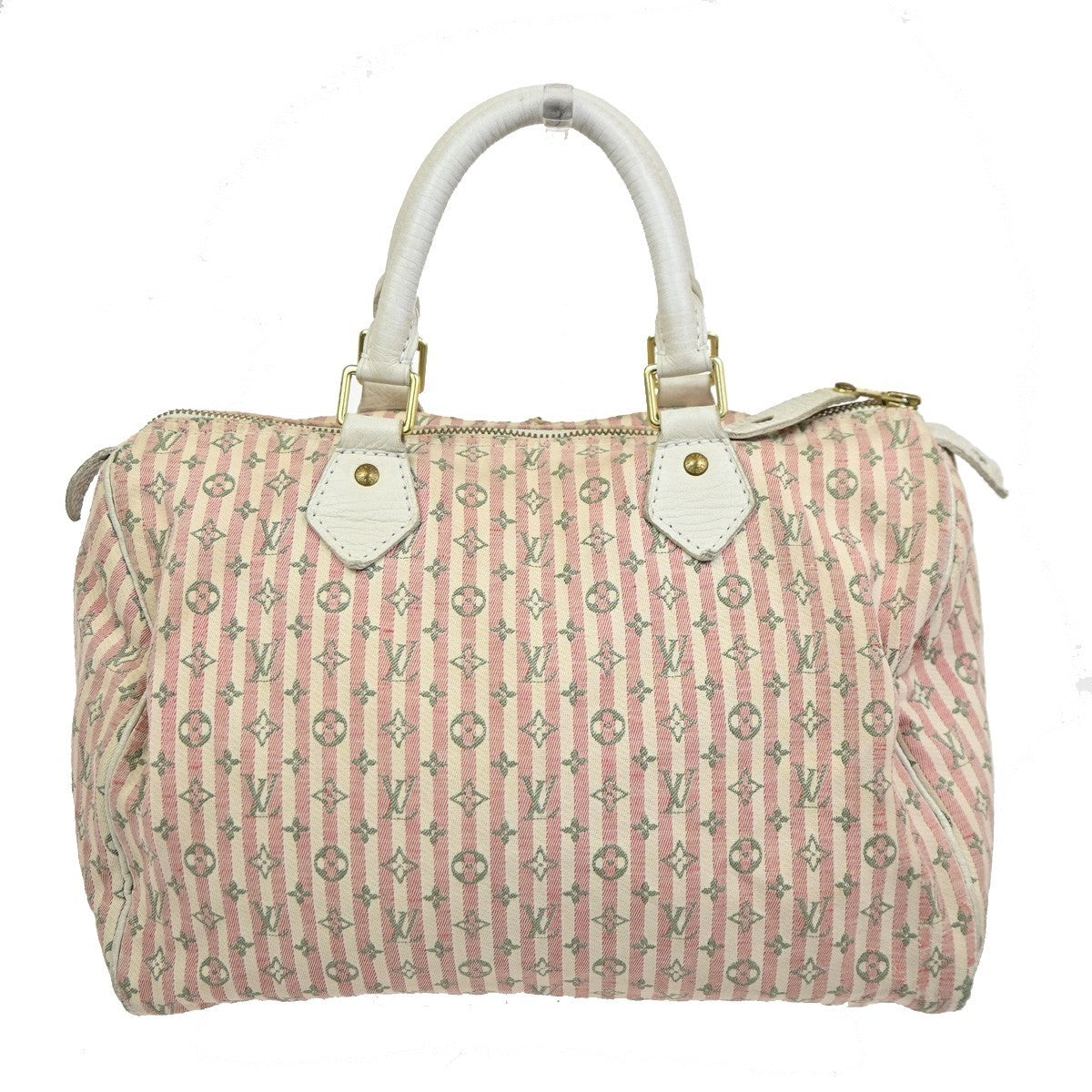 LOUIS VUITTON Speedy 30 Travel Hand Bag Monogram Mini Lin Rouge M95501 32TA283