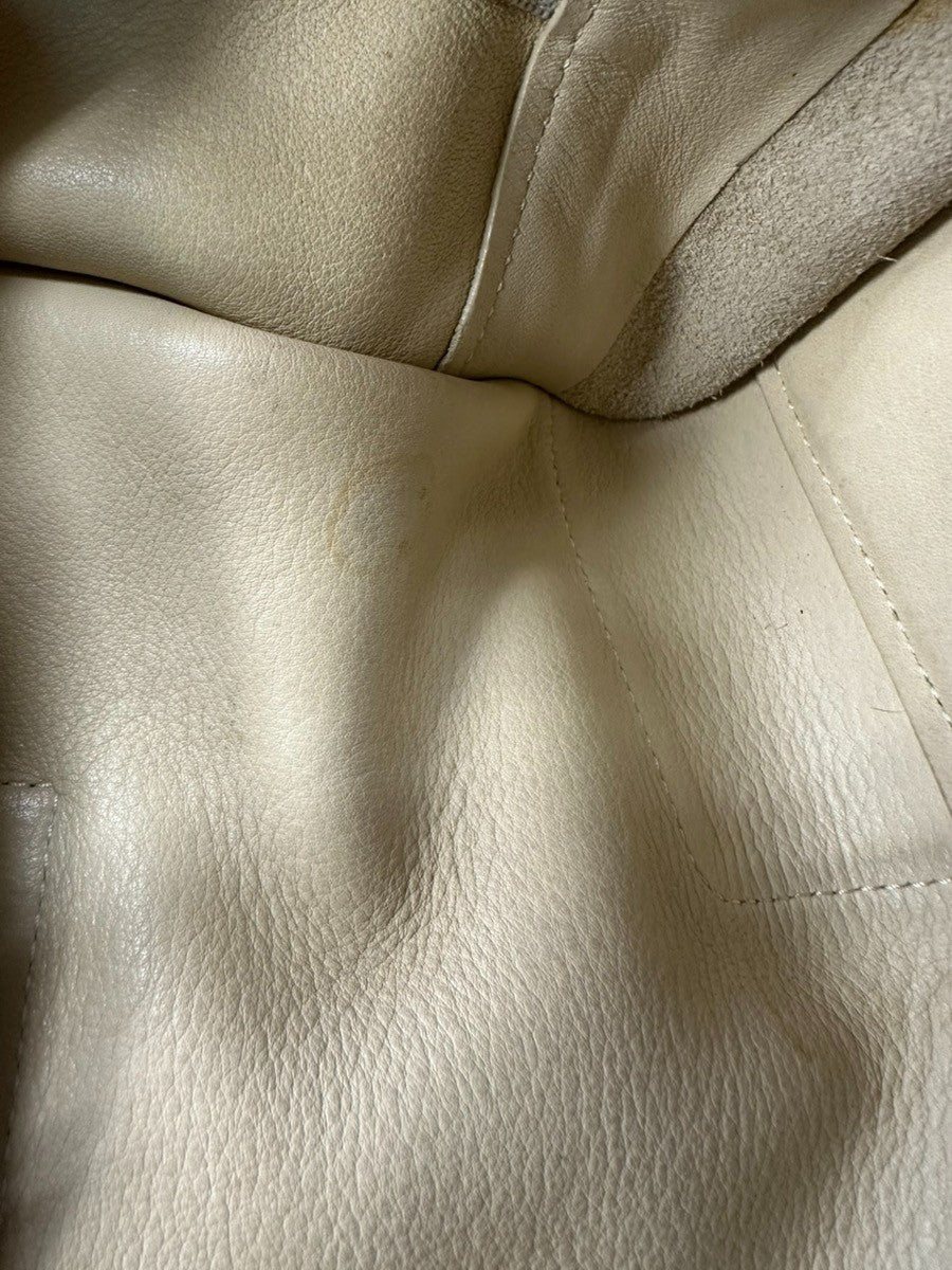 LOEWE Anagram logo Amazona 28 Handbag Suede Leather Beige Spain SHW 38CA785