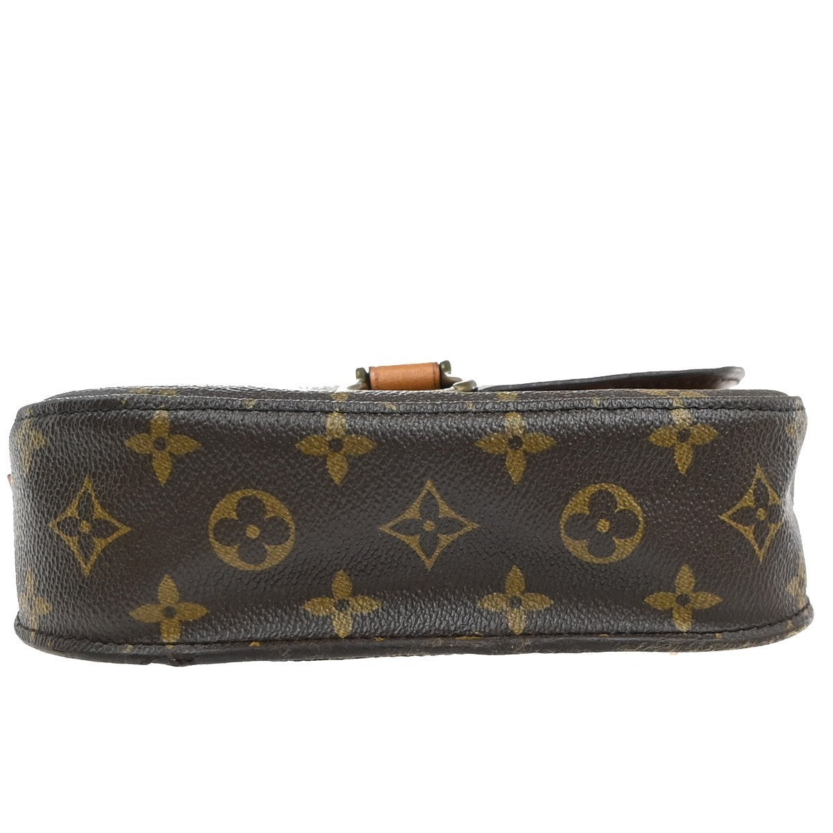 LOUIS VUITTON Saint Cloud MM Shoulder Bag Monogram Leather Brown M51243 33KP424