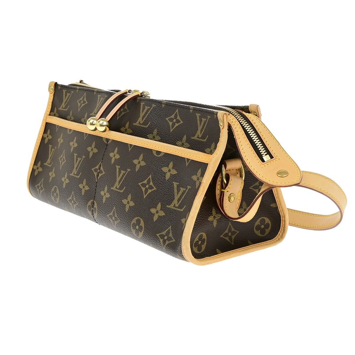 LOUIS VUITTON LV Popincourt Long Shoulder Bag Monogram Brown M40008 40RF231