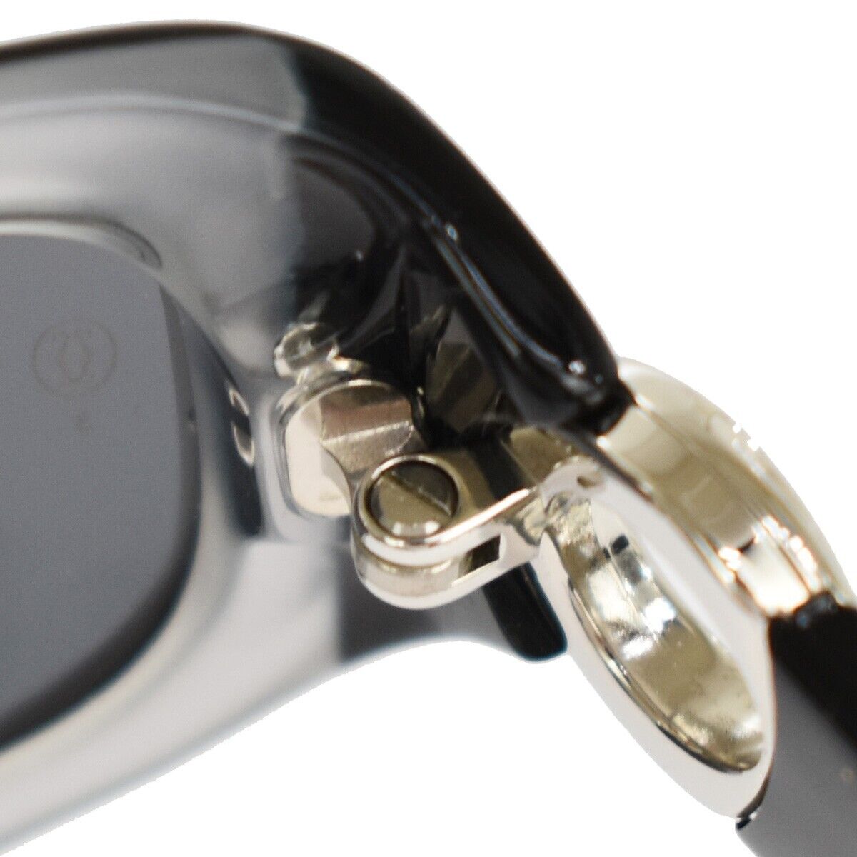 CARTIER Logo Sunglasses Eye Wear Metal Plastic Black Silver 09YD473