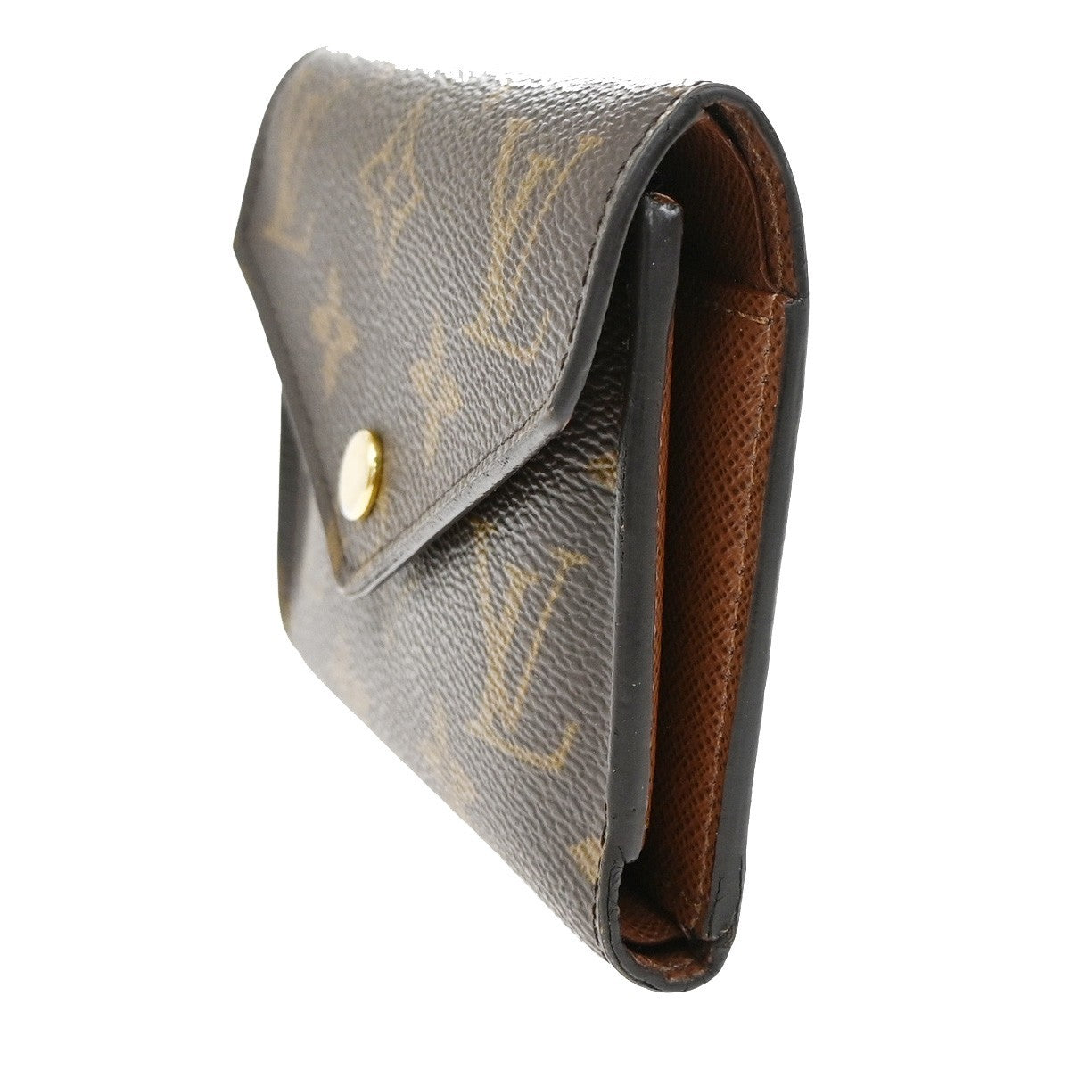 LOUIS VUITTON Victorine Trifold Wallet Monogram Leather Brown M62472 32FC167