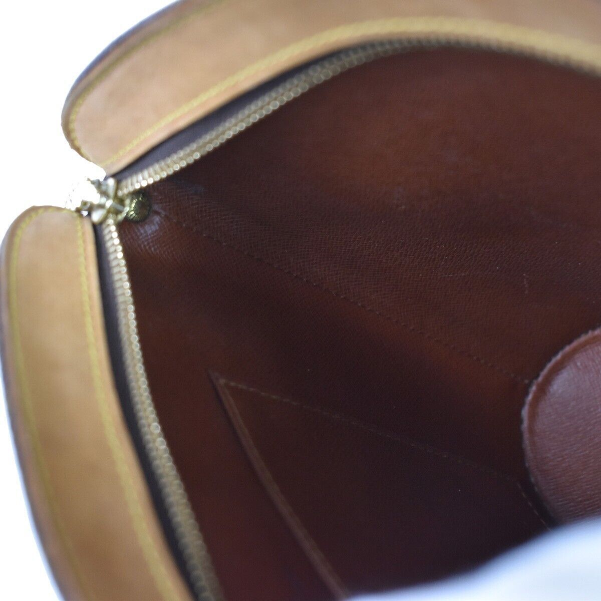 LOUIS VUITTON Logo Drouot Shoulder Bag Monogram Leather Brown M51290 19YC093