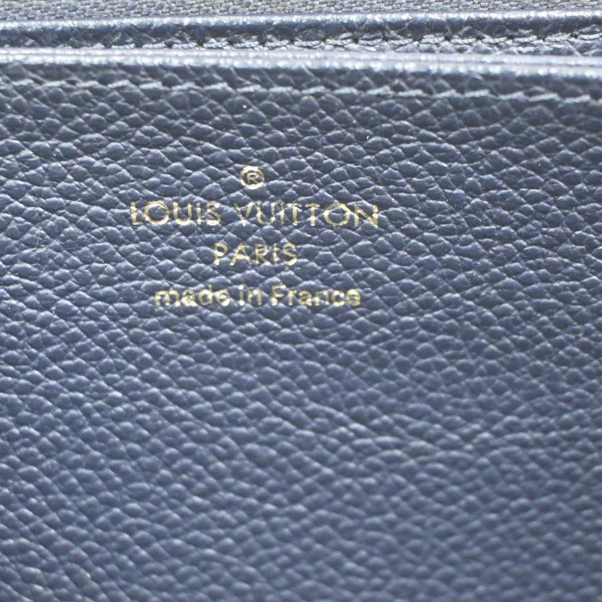 LOUIS VUITTON Zippy Long Wallet Monogram Empreinte Marine Rouge M62121 34KD010