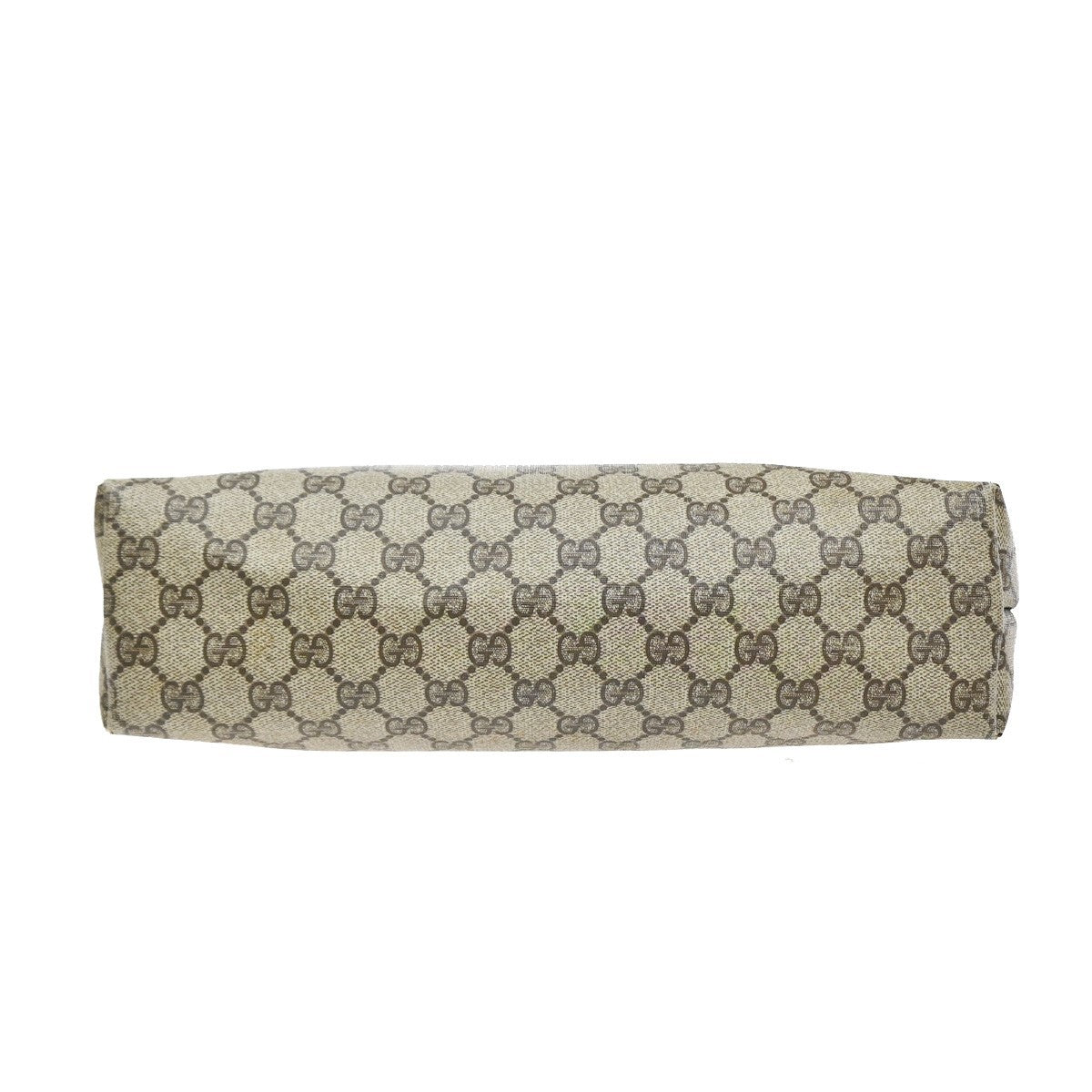 GUCCI Logo GG Sherry Line Shoulder Hand Bag PVC Leather Brown GHW Italy 02MA680
