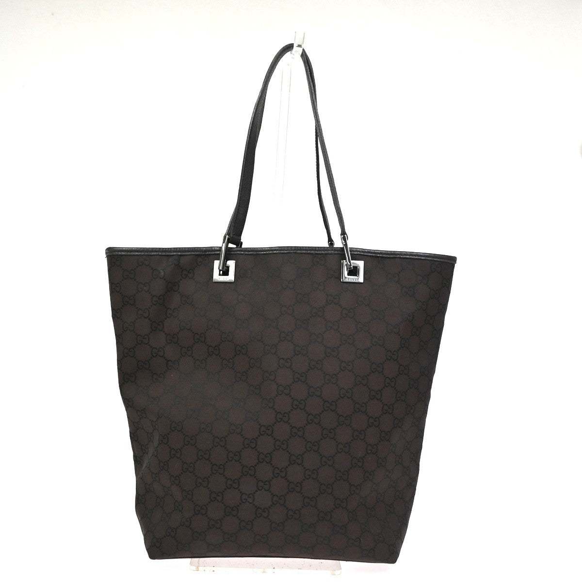 GUCCI GG Pattern Shoulder Tote Handbag Bag Canvas Leather BN SHW Italy 61CA781