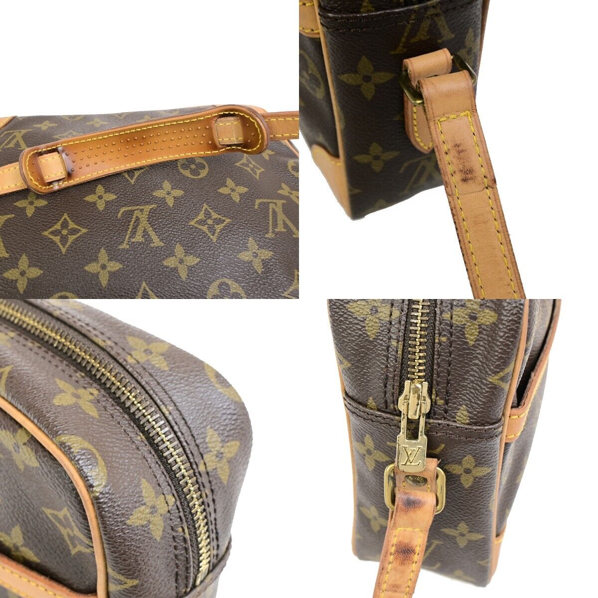 LOUIS VUITTON Trocadero 27 Shoulder Bag Monogram Leather Brown M51274 77ED035