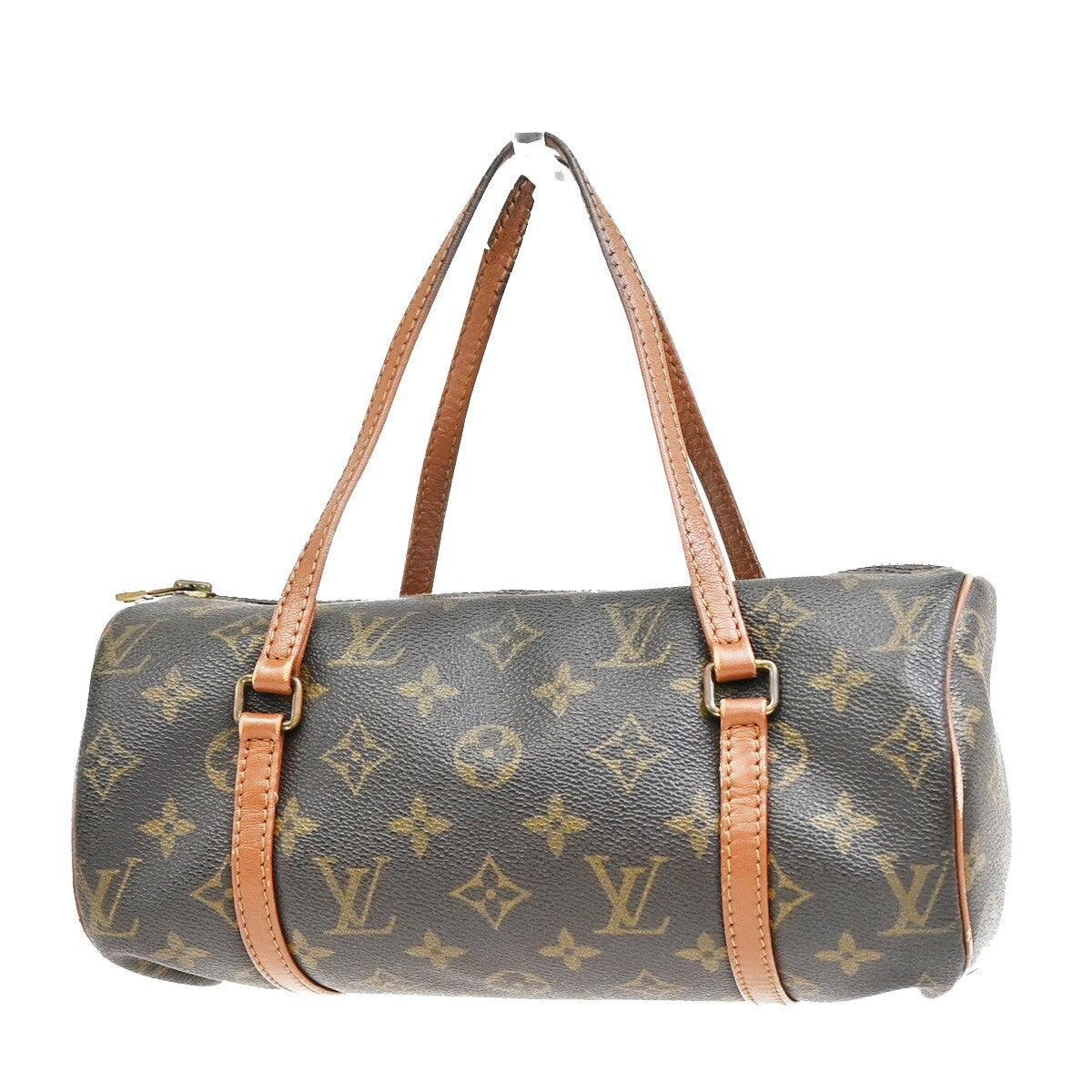 LOUIS VUITTON Logo PAPILLON 26 Hand Bag Monogram Leather Brown M51366 68FB581