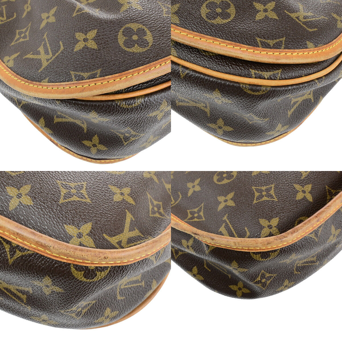 LOUIS VUITTON Menilmontant PM Shoulder Bag Monogram Leather BN M40474 98KA504