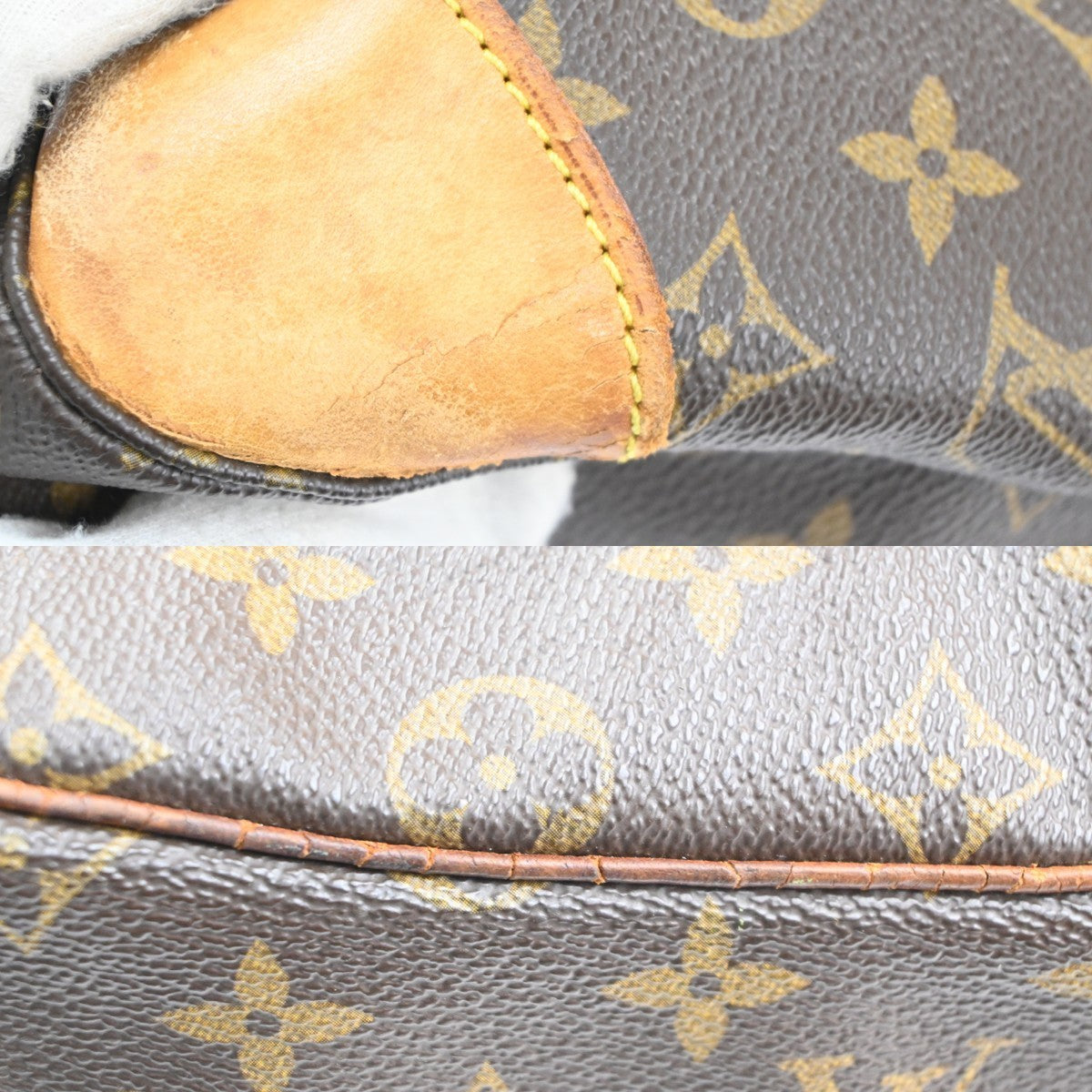 LOUIS VUITTON Boulogne 35 Shoulder Bag Monogram Leather Brown M51260 39KC444