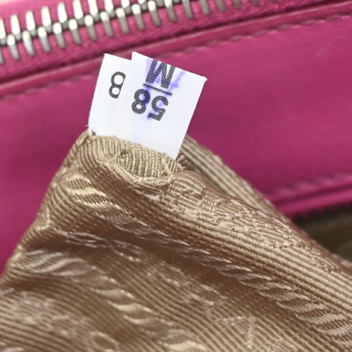 PRADA Logo Canapa City 2Way Shoulder Hand Bag Canvas Leather Pink BE SHW 98ZA359