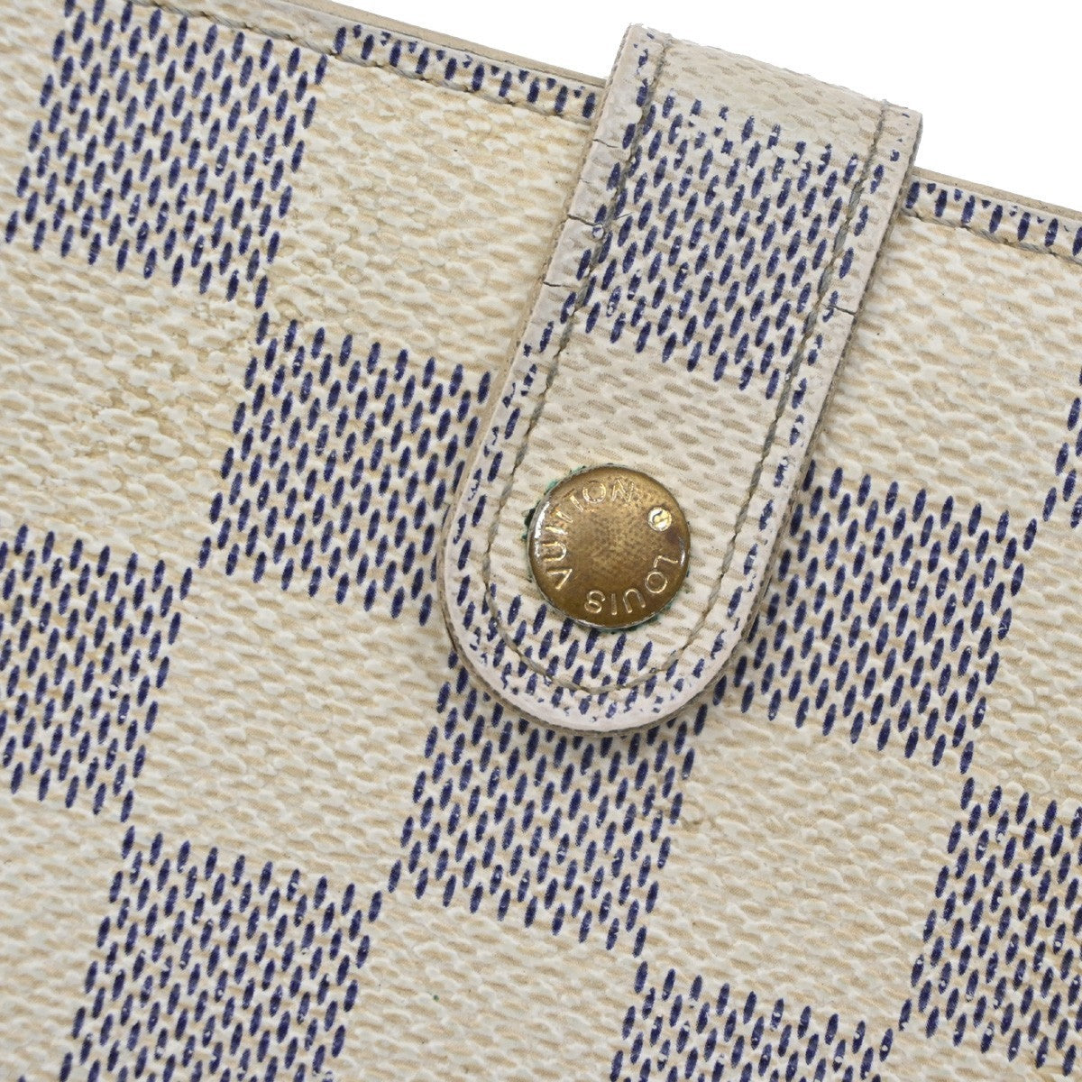 LOUIS VUITTON Portefeuille Viennois Wallet Damier Azur Leather N61676 01KD103