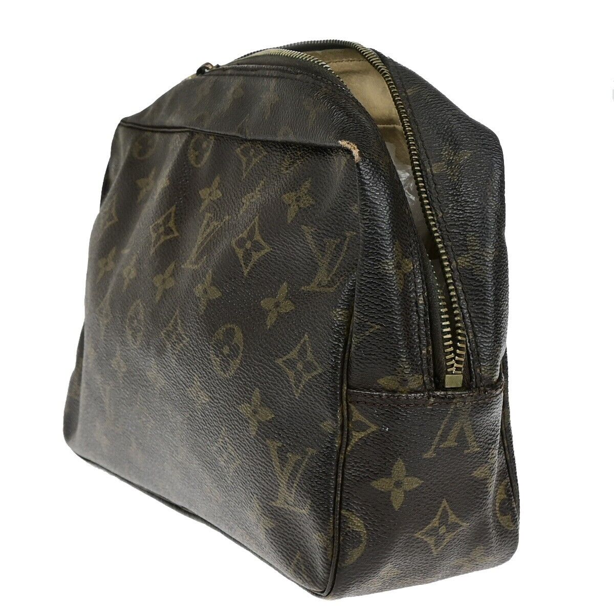 LOUIS VUITTON Trousse Toilette 28 Clutch Hand Bag Monogram Brown M47522 05ED201