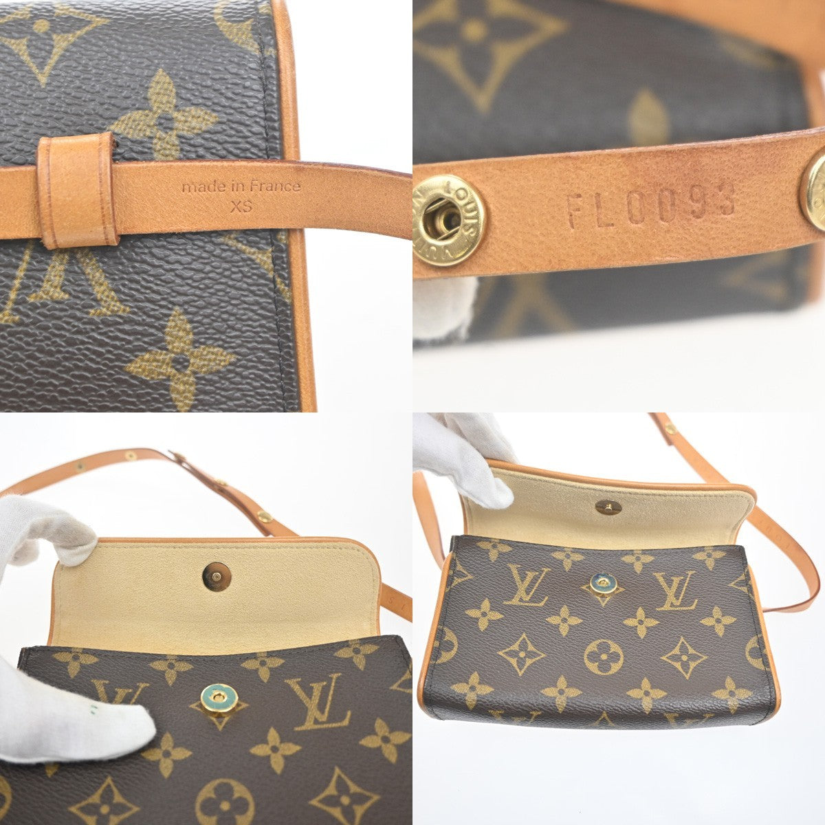 LOUIS VUITTON Pochette Florentine Bum Bag XS Monogram Leather BN M51855 70KC707