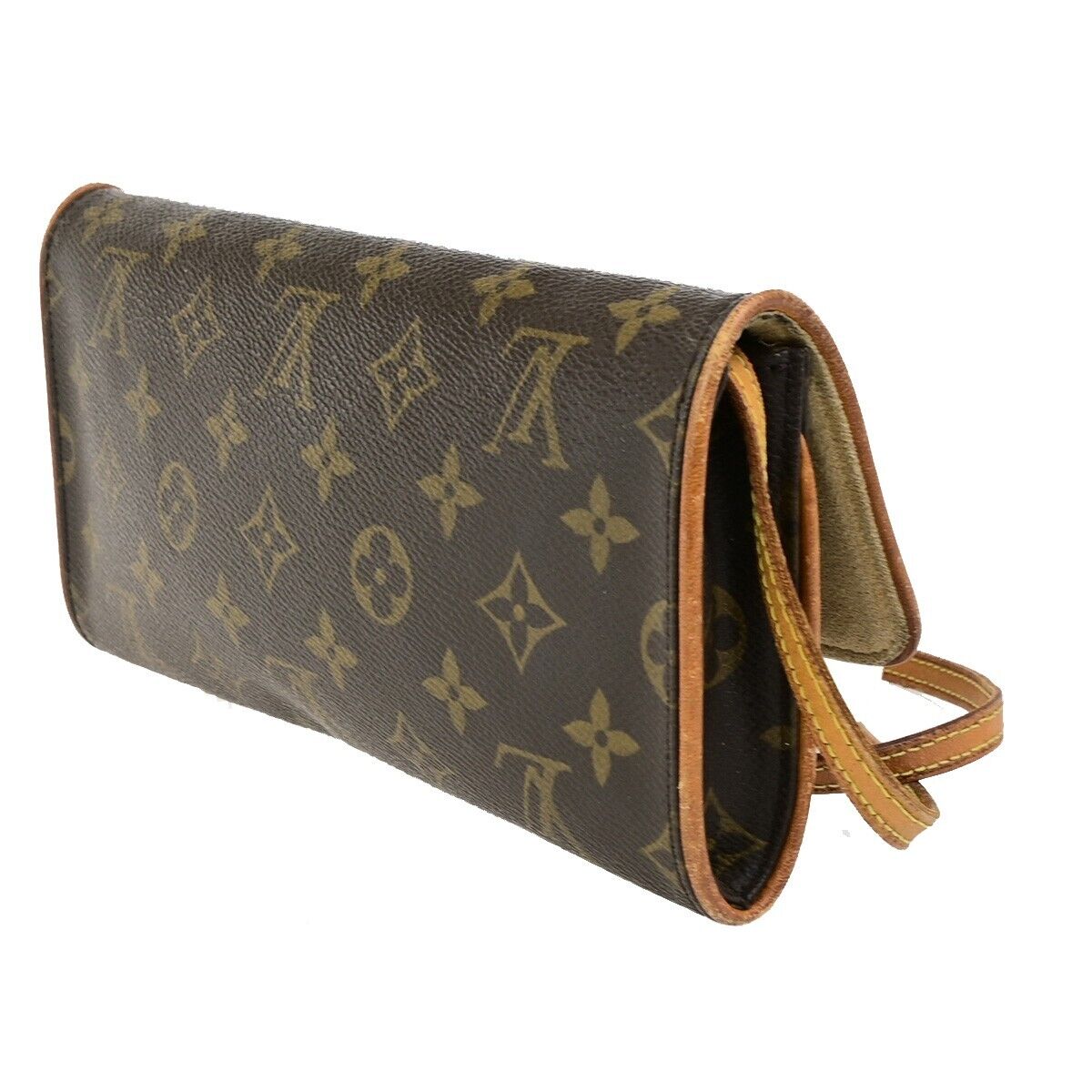 LOUIS VUITTON Pochette Twin GM 2Way Shoulder Bag Monogram Brown M51852 61ED359