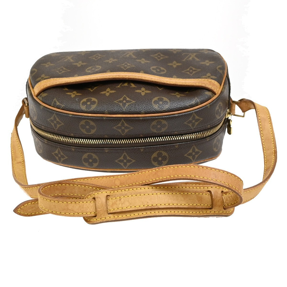 LOUIS VUITTON Blois Crossbody Shoulder Bag Monogram Leather Brown M51221 70EE809