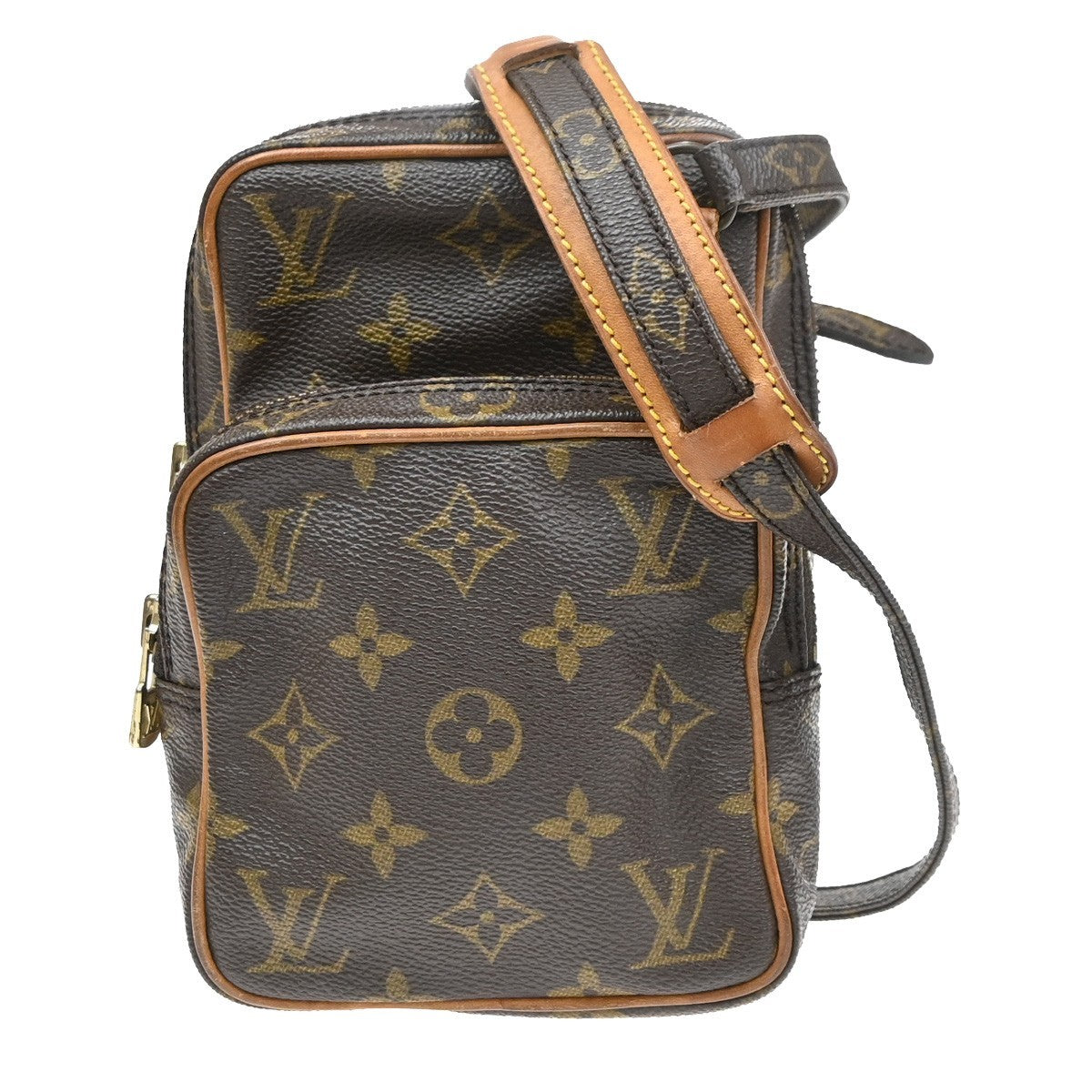 LOUIS VUITTON Mini Amazon Shoulder Bag Monogram Leather Brown M45238 86SA036