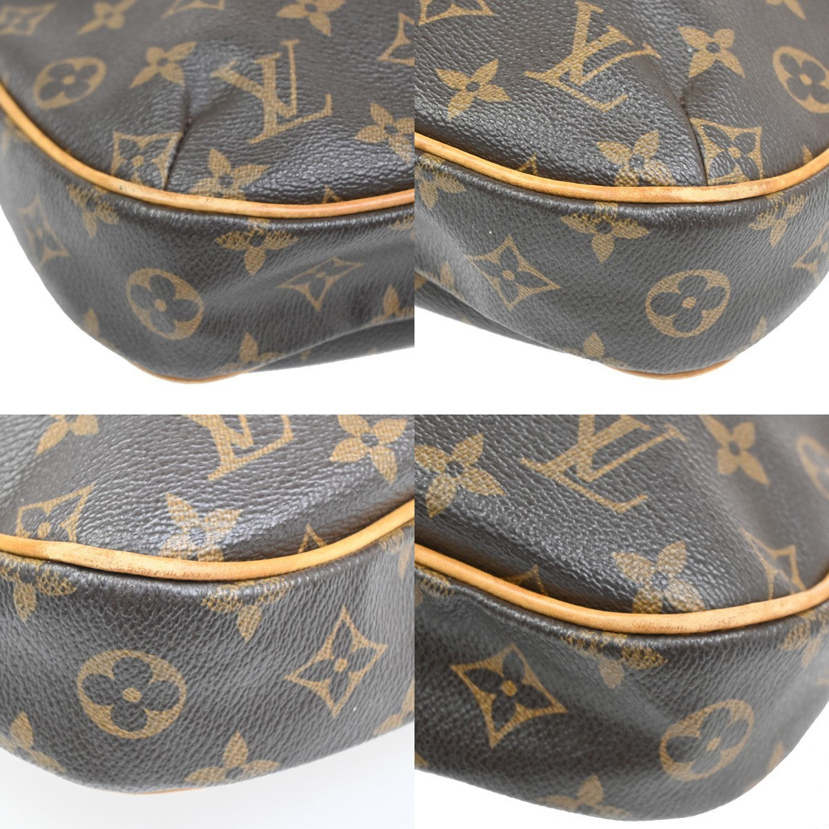LOUIS VUITTON Odeon PM Shoulder Bag Monogram Leather Brown Spain M56390 27MA389