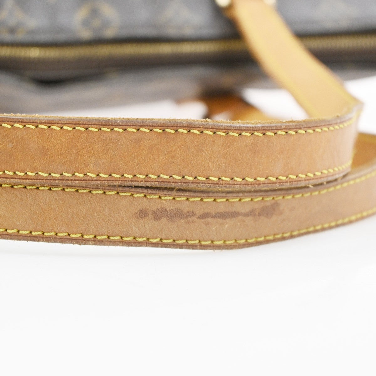 LOUIS VUITTON Cabas Mezzo Shoulder Bag Monogram Leather Brown M51151 88SA003