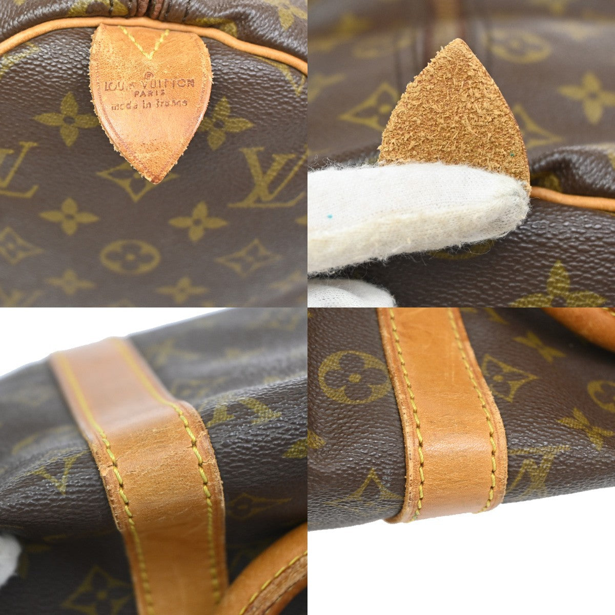 LOUIS VUITTON Keepall 45 Travel Hand Bag Monogram Leather Brown M41428 62AA092